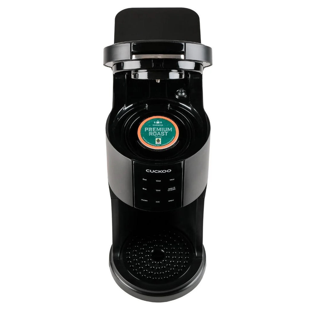 CUCKOO CCM-AK011B 3-in-1 1.2L K-Cup Coffee Maker with 5 Cup Sizes and Self-Cleaning Function (Black)