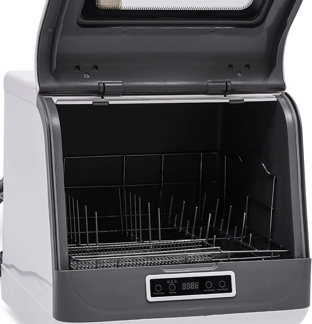 FETCOI Portable Countertop Dishwasher, Compact Mini Dishwasher with Air-Dry Function, 3 Washing Programs, for Small Apartment, RV
