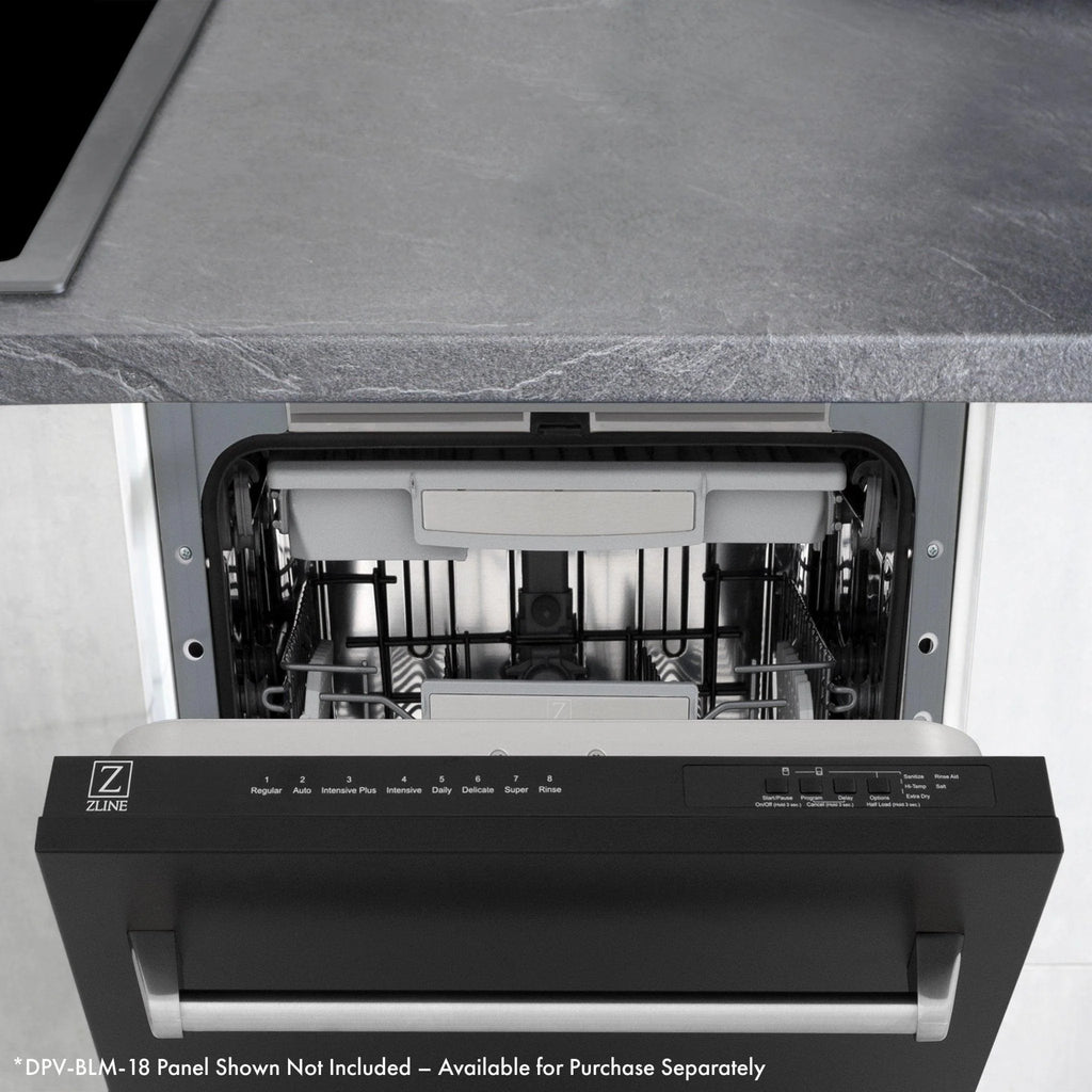 ZLINE KITCHEN AND BATH DWVWM18 built in dishwasher