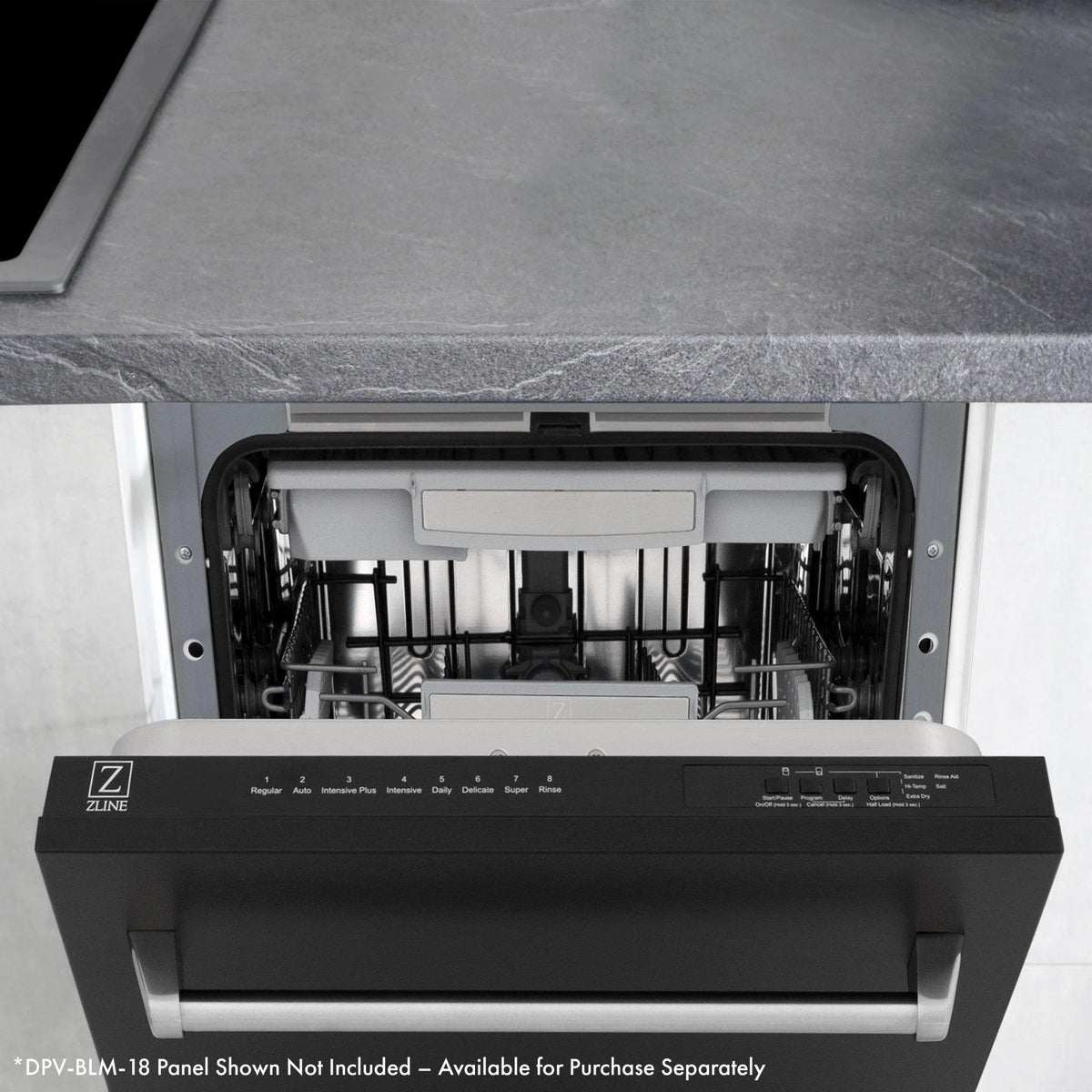 ZLINE KITCHEN AND BATH DWVWM18 built in dishwasher