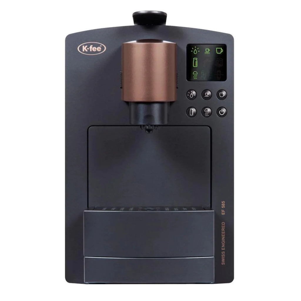 K-fee Grande 15-Bar, 1-Cup Black/Copper Espresso Machine