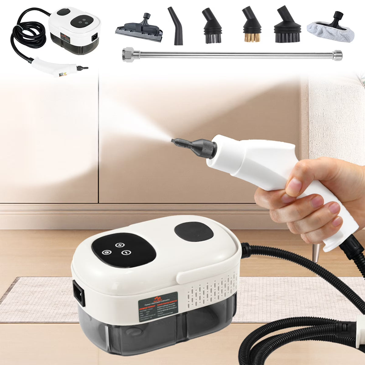 Cailmei Household High Temperature And High Pressure Cleaning Small And Portable Kitchen Decontamination Cleaning Red Free Size