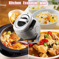 Automatic Cooking Machine Intelligent Rotating Cooking Pot Smart Automatic Stir Fry Machine Drum Type Food Processor Rice Cooker Kitchen's Seret Weapon For Stir Frying Stewing Cooking