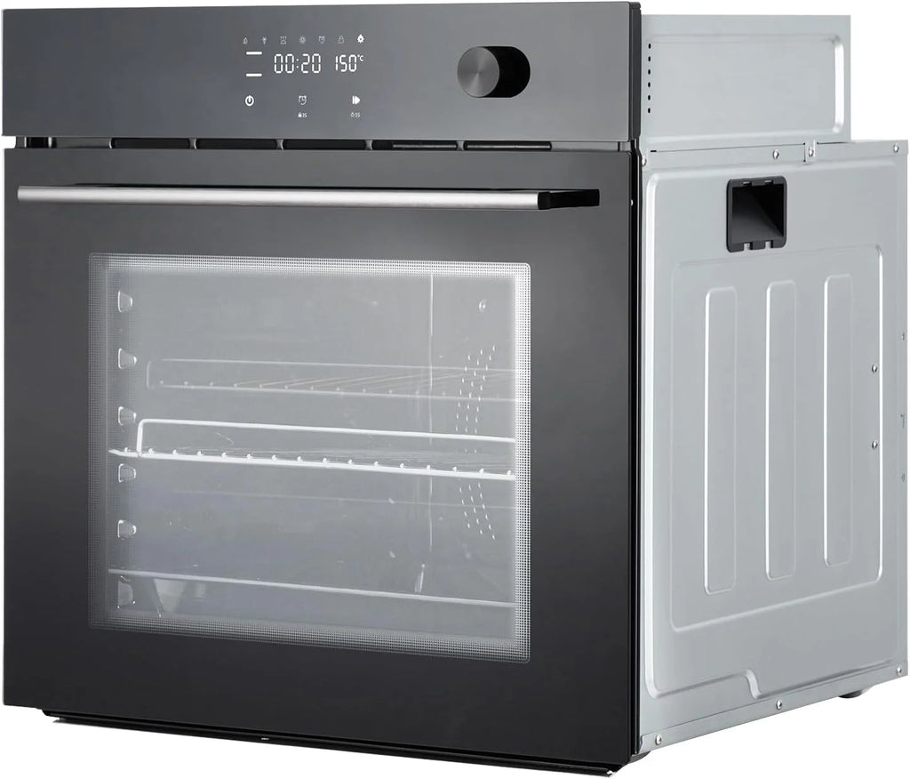 HELLONE 24" Single Wall Oven, Built-in Electric Ovens with 11 Cooking Modes, 3000W, 240V, 2.5 CF Convection Built-in Oven, Stainless Steel, Touch Control, Timer, Safety Lock