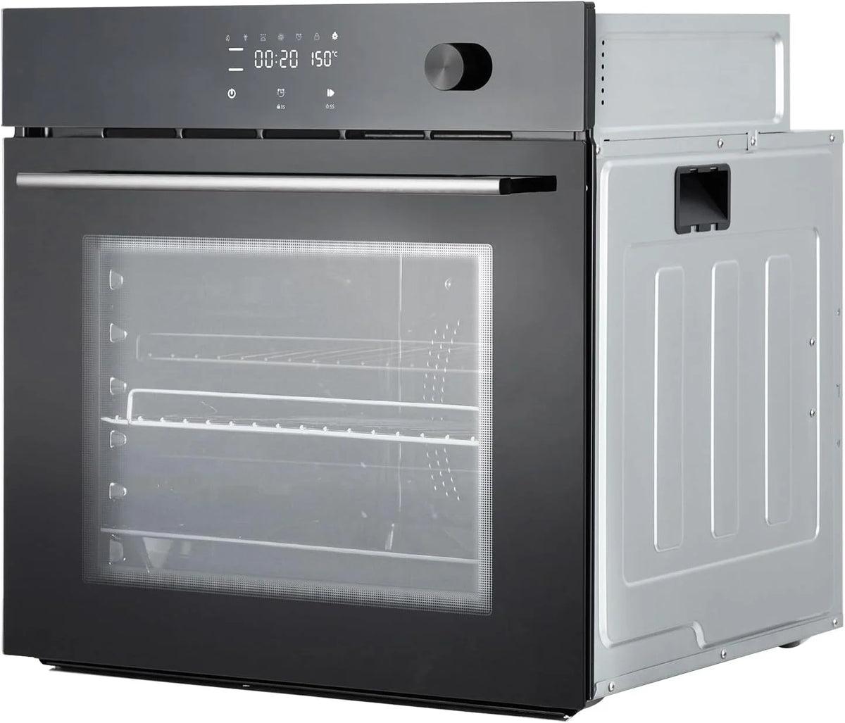 HELLONE 24" Single Wall Oven, Built-in Electric Ovens with 11 Cooking Modes, 3000W, 240V, 2.5 CF Convection Built-in Oven, Stainless Steel, Touch Control, Timer, Safety Lock