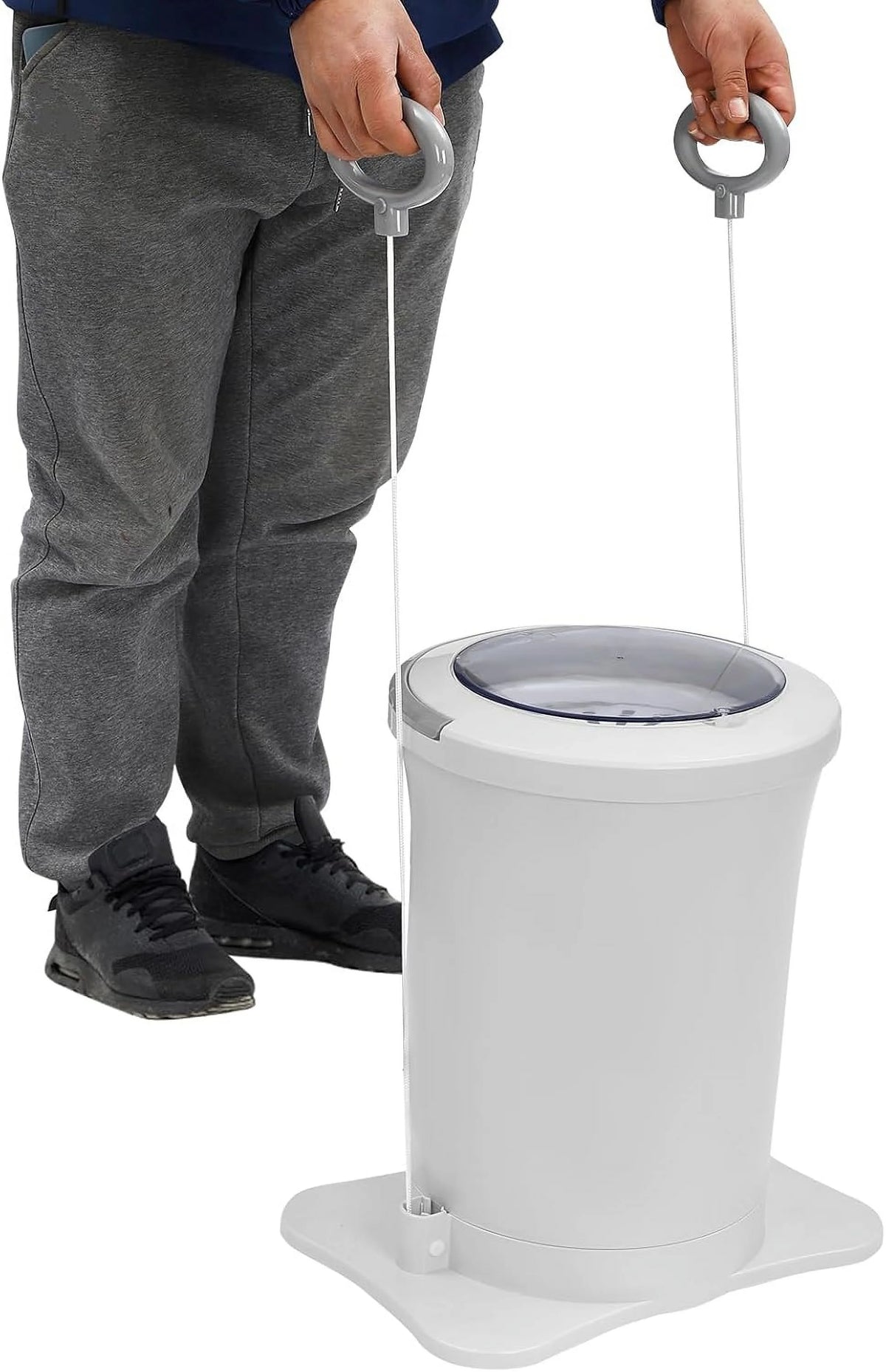 Manual Clothes Dryer Spinner, Portable Non electric Manual Clothes Spinner Laundry Dryer Machines for Camping, Traveling, Hotel, RV, Apartment (Apricot)
