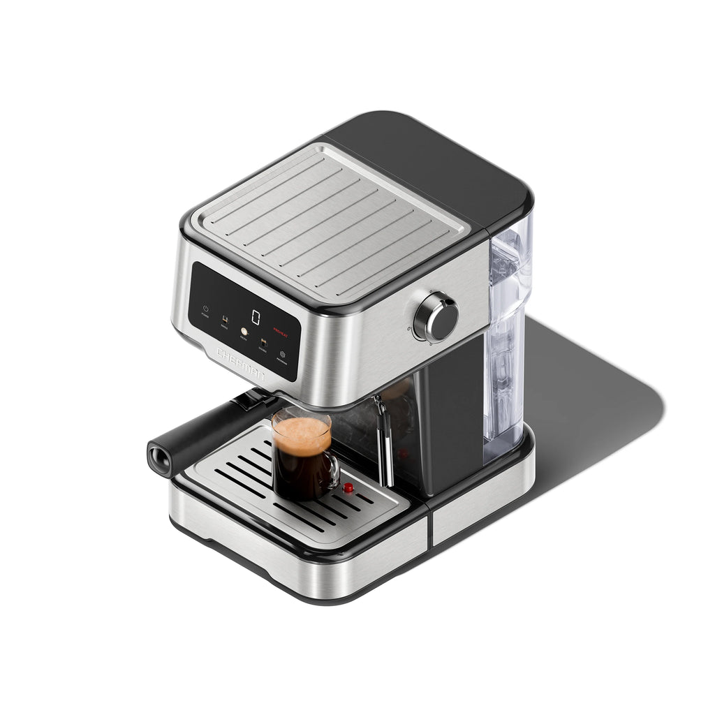 Chefman CraftBrew Espresso Machine w/ Steam Wand and Touch Controls �C Stainless Steel