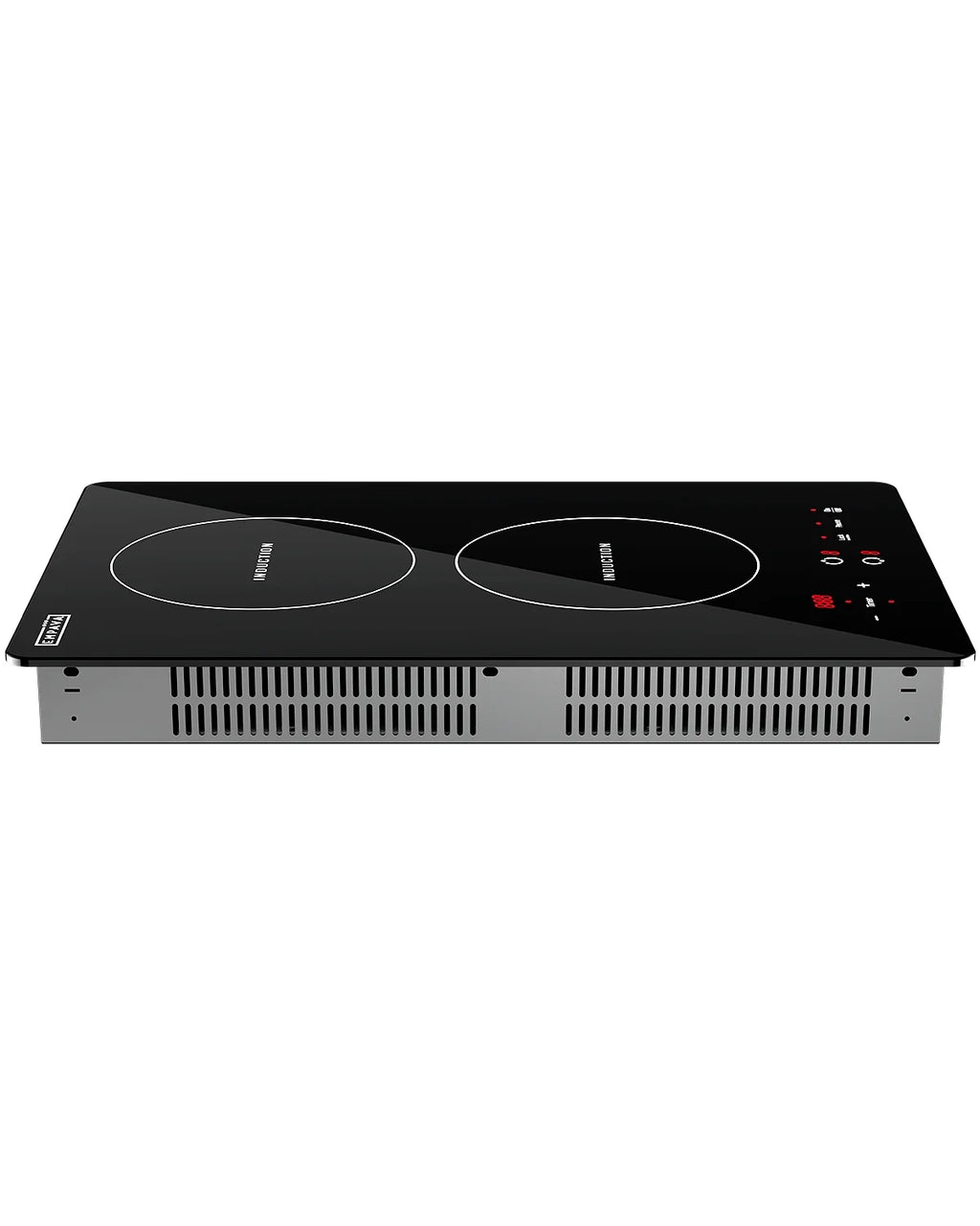 Empava Electric Stove Induction Cooktop Vertical with 2 Burners Vitro Ceramic Smooth Surface Glass
