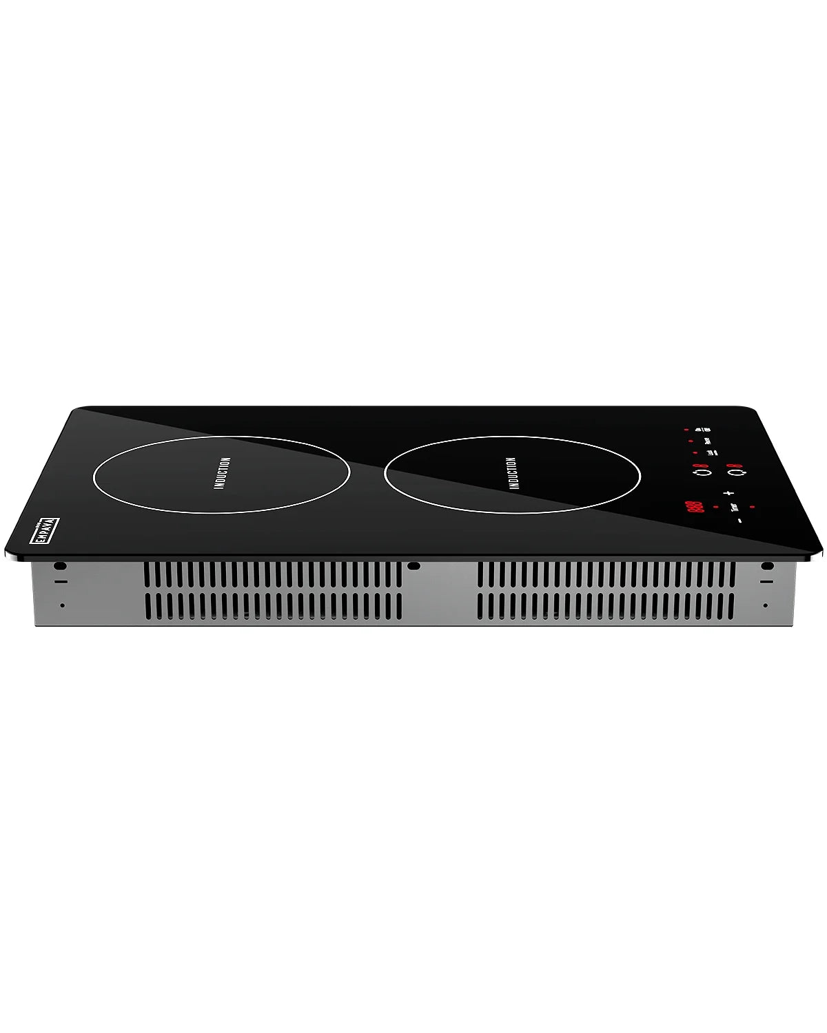 Empava Electric Stove Induction Cooktop Vertical with 2 Burners Vitro Ceramic Smooth Surface Glass