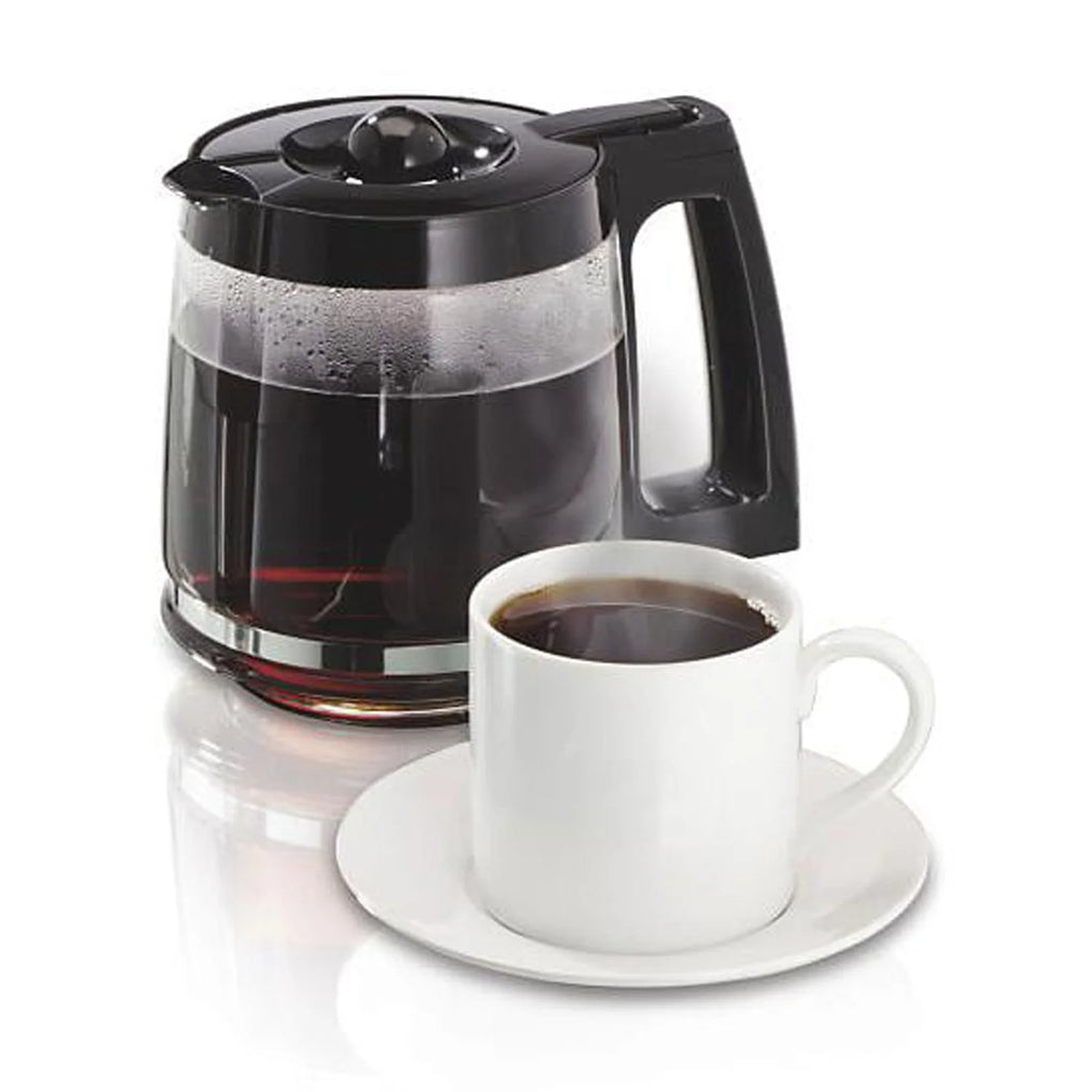 Hamilton Beach FlexBrew Trio 2-Way Coffee Maker, Compatible with K-Cup Pods or Grounds, Combo, Single Serve & Full 12c Pot, Black