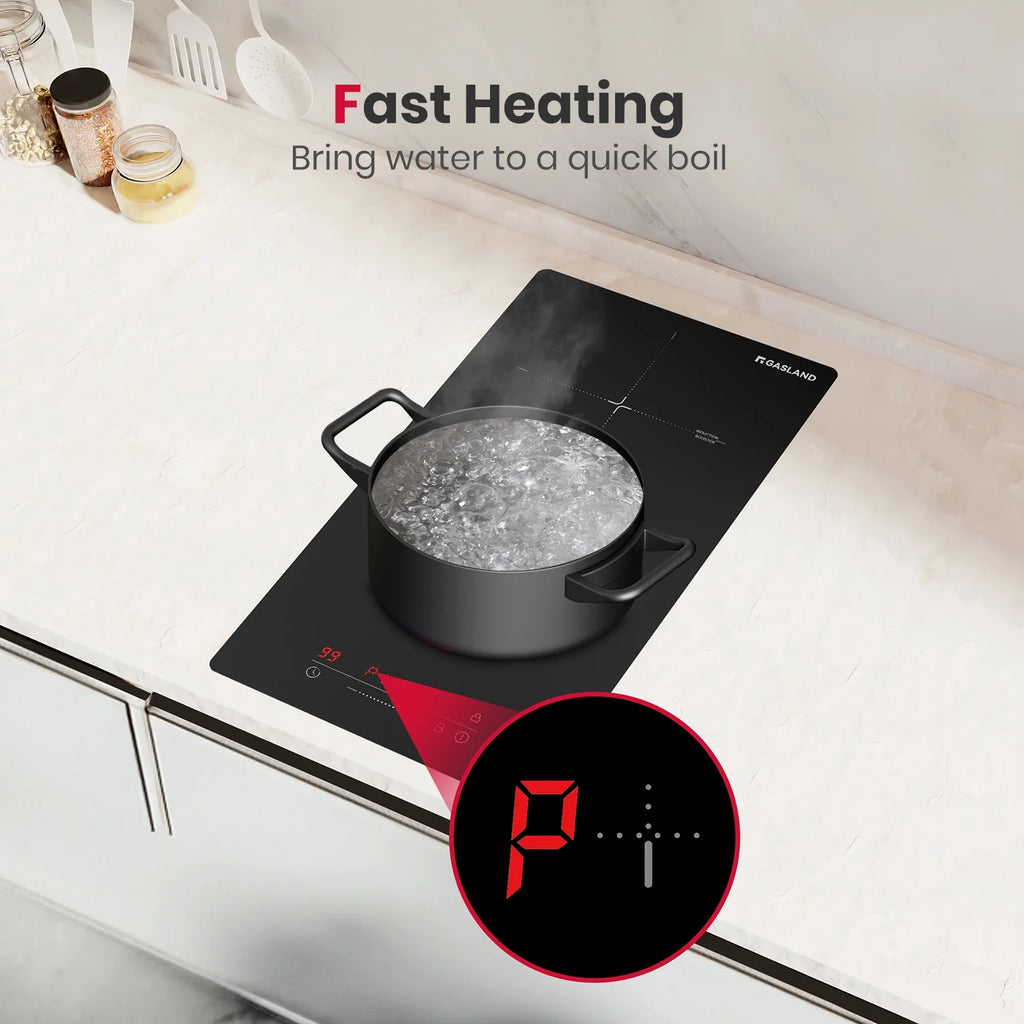 Gasland Chef IH30BF 12" Electric Cooktop Built-in 2 Burner Induction Stovetop 240V