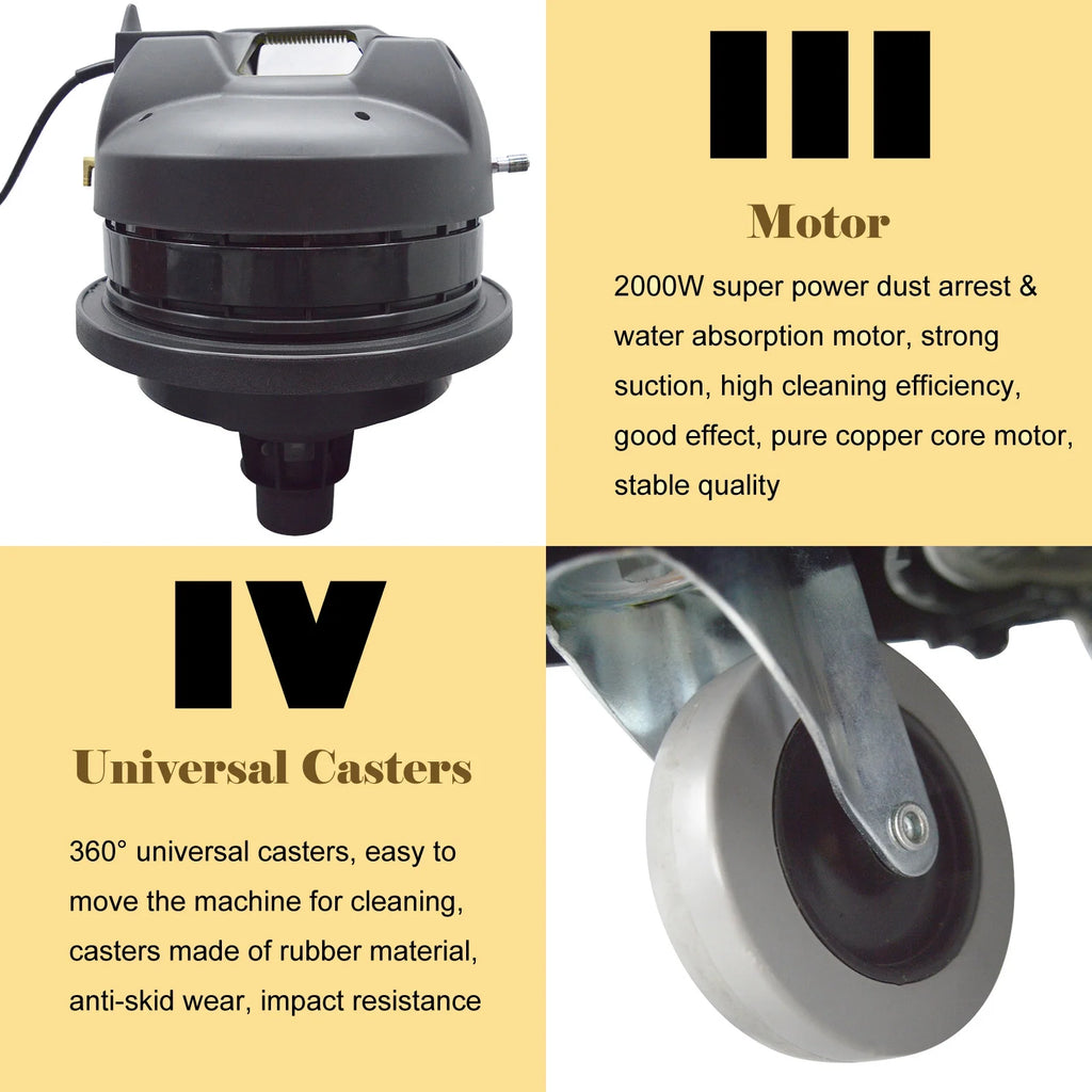 INTBUYING Carpet Cleaning Machine Carpet Extractor 30L/40L/60L/80L 110V/220V