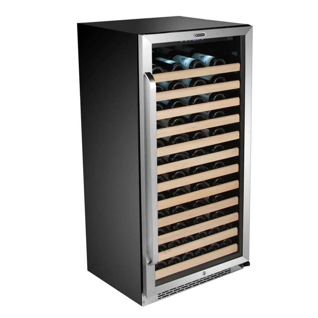Whynter 24 inch Wine Cooler Refrigerator, 54 Bottle Wine Fridge with Stainless Steel Glass Door