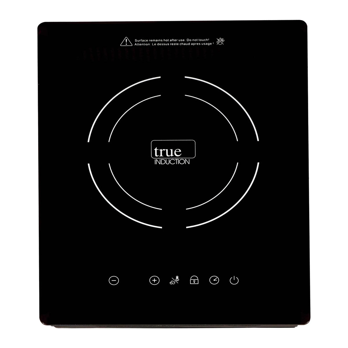 True Induction TI-1B Built-In UL858 Certified, 12-inch Single Induction Cooktop 1750W Glass-Ceramic Top