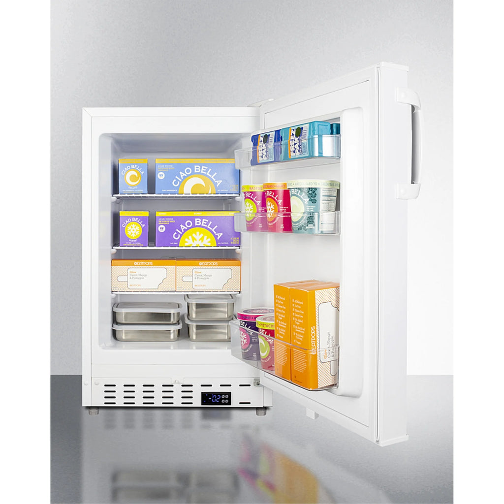 Summit Alfz36 21 Inches Wide 2.68 Cu. Ft. Built-In / Free Standing Upright Compact Freezer -