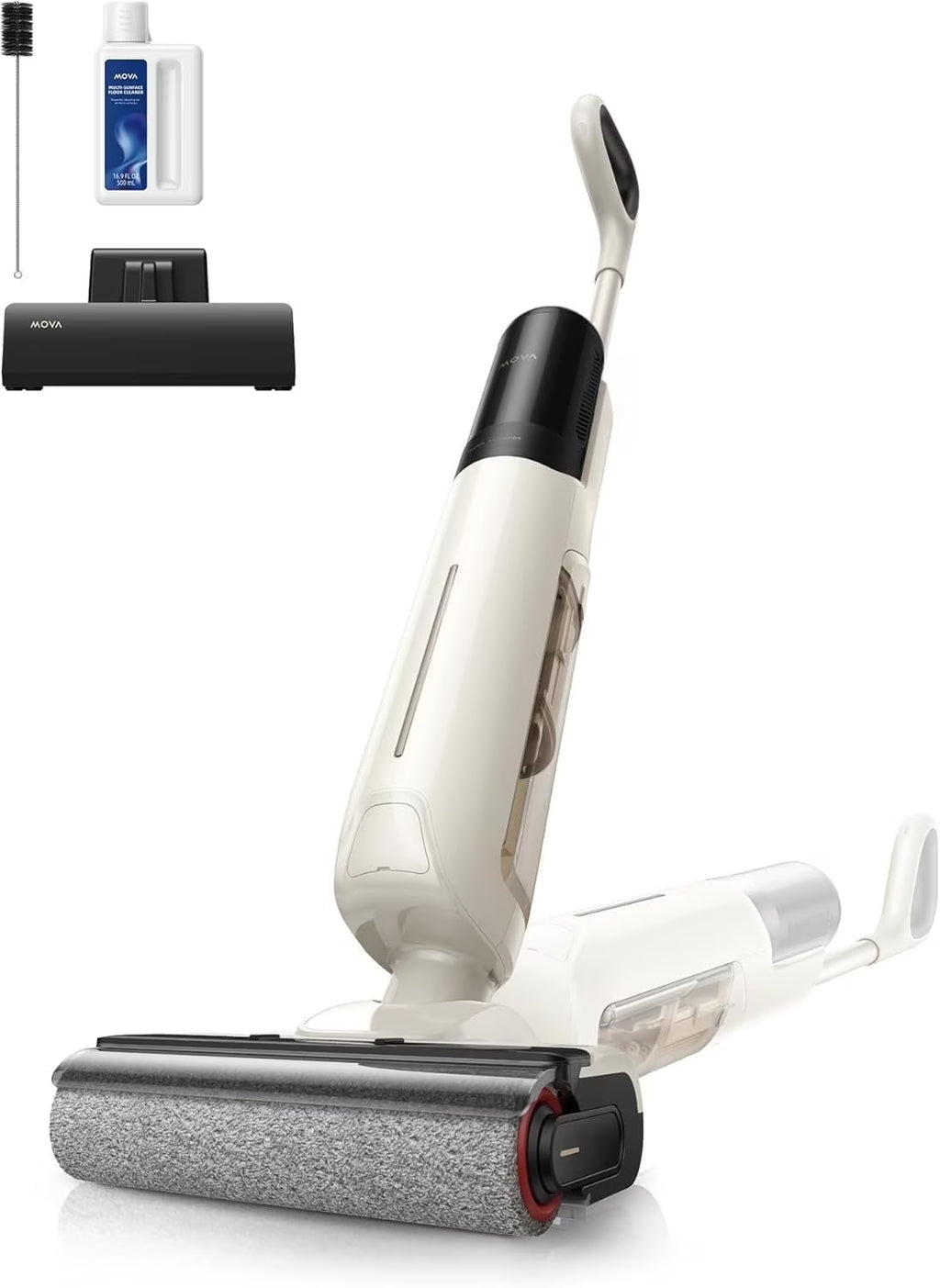 MOVA K30SE Wet Dry Vacuum,180��Flat Reach Floor Mop,Self Dual-Edge Cleaning,18000 Pa Suction