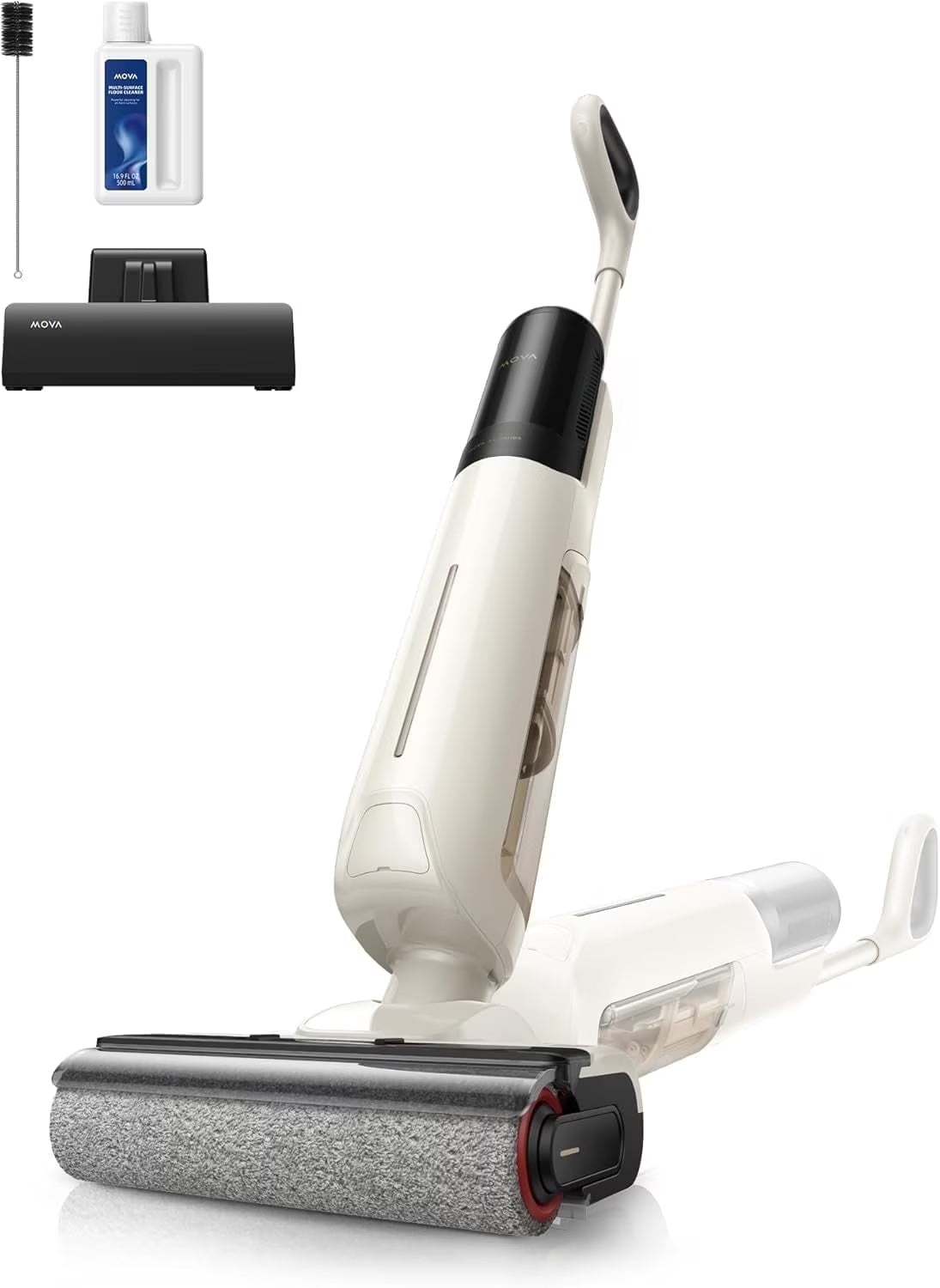 MOVA K30SE Wet Dry Vacuum,180��Flat Reach Floor Mop,Self Dual-Edge Cleaning,18000 Pa Suction