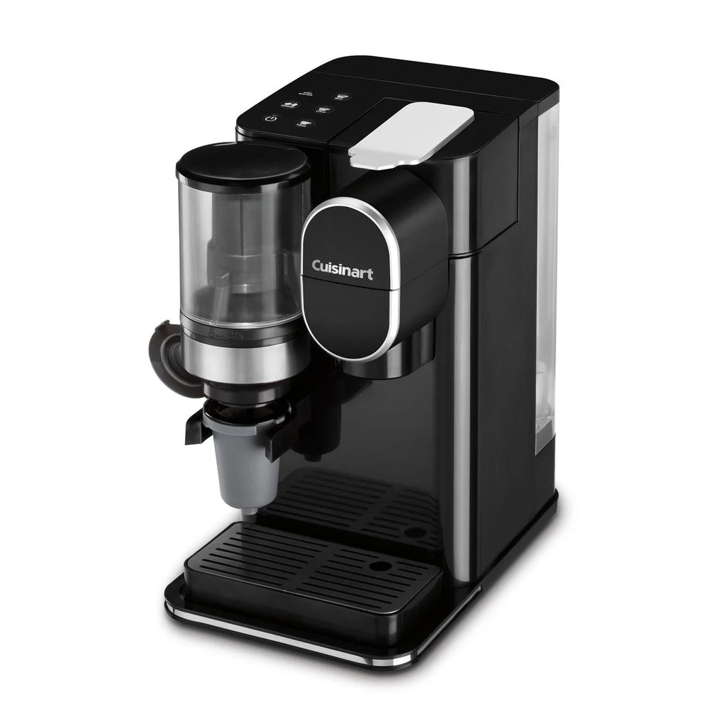 Cuisinart Grind & Brew Classic Black Single Serve Coffee Maker with Built-In Grinder
