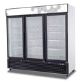 Migali C-72FM 82 in. 72.0 cu. ft. Competitor Series Merchandiser Freezer, White & Black