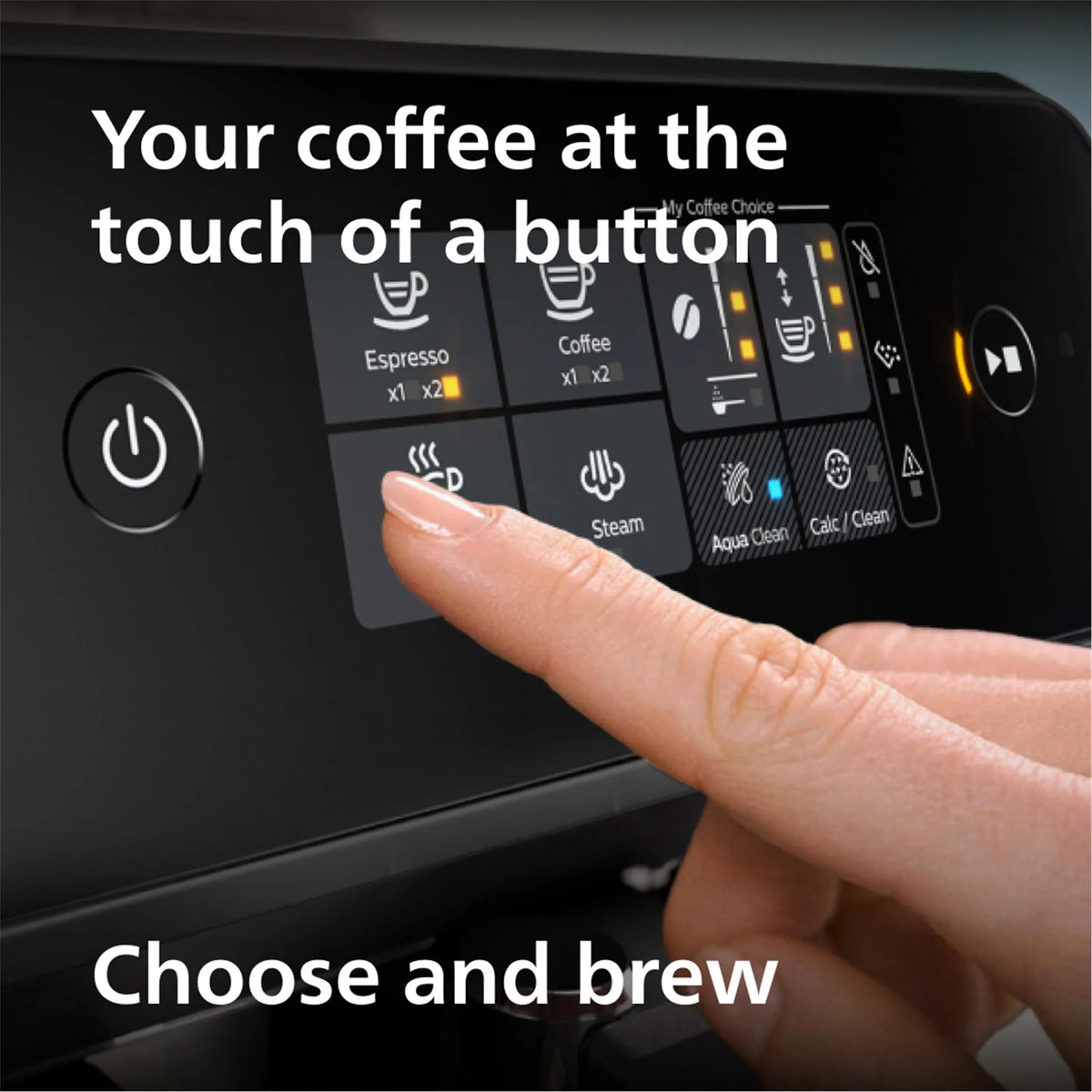 Philips 1200 Fully Automatic Espresso Machine with Milk Frother, Black