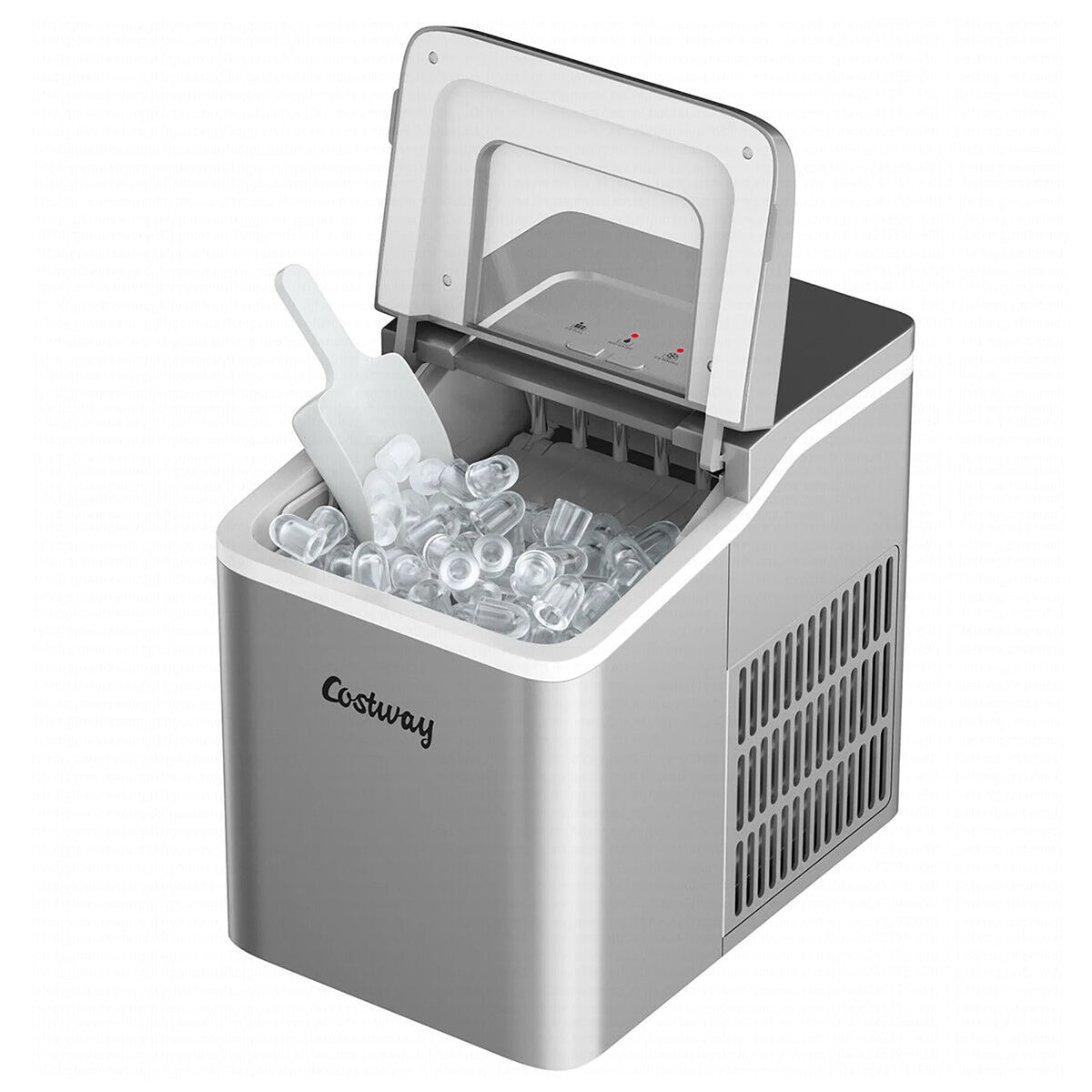 Costway Portable Ice Maker Machine Countertop 26Lbs/24H Self-cleaning w/ Scoop Green