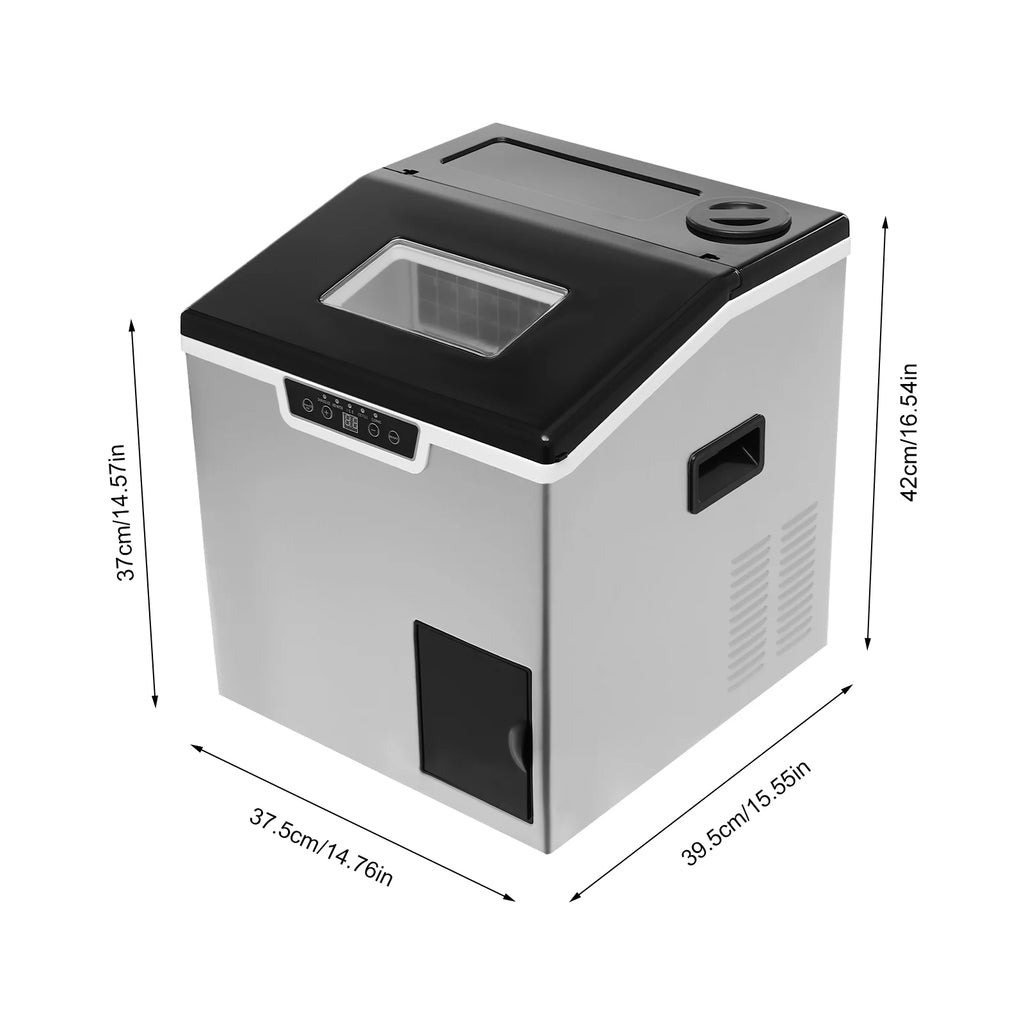 Corded Electric Ice Cube Maker, Tabletop Ice Maker, Crushed Ice and Ice Cube Maker ZBS-20 with LCD Display