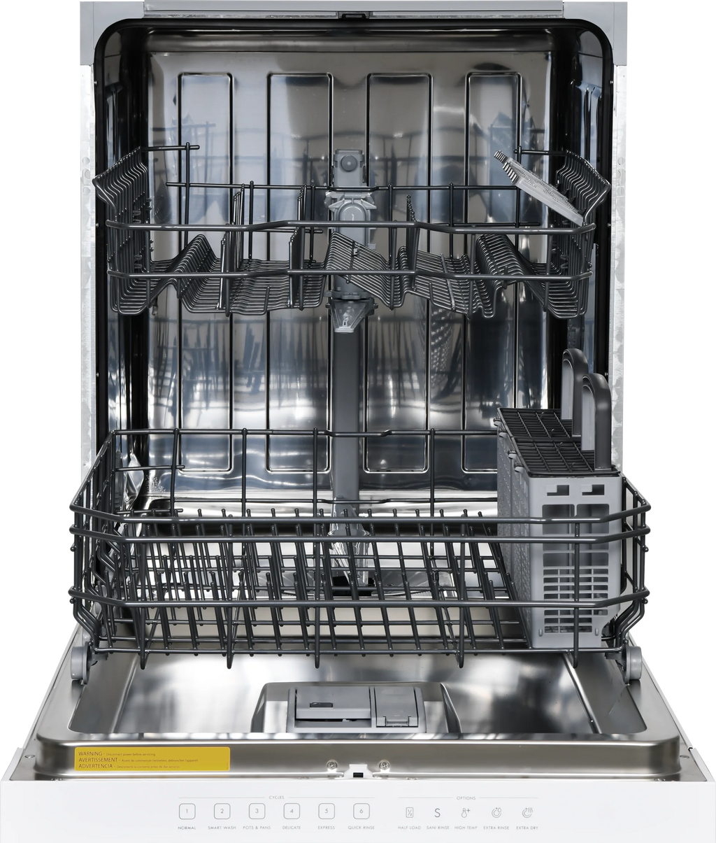 Kenmore 02214592 Built-in 24" Stainless Steel Tub Dishwasher, SmartWash, White, 34"H x 24"W x 25"D