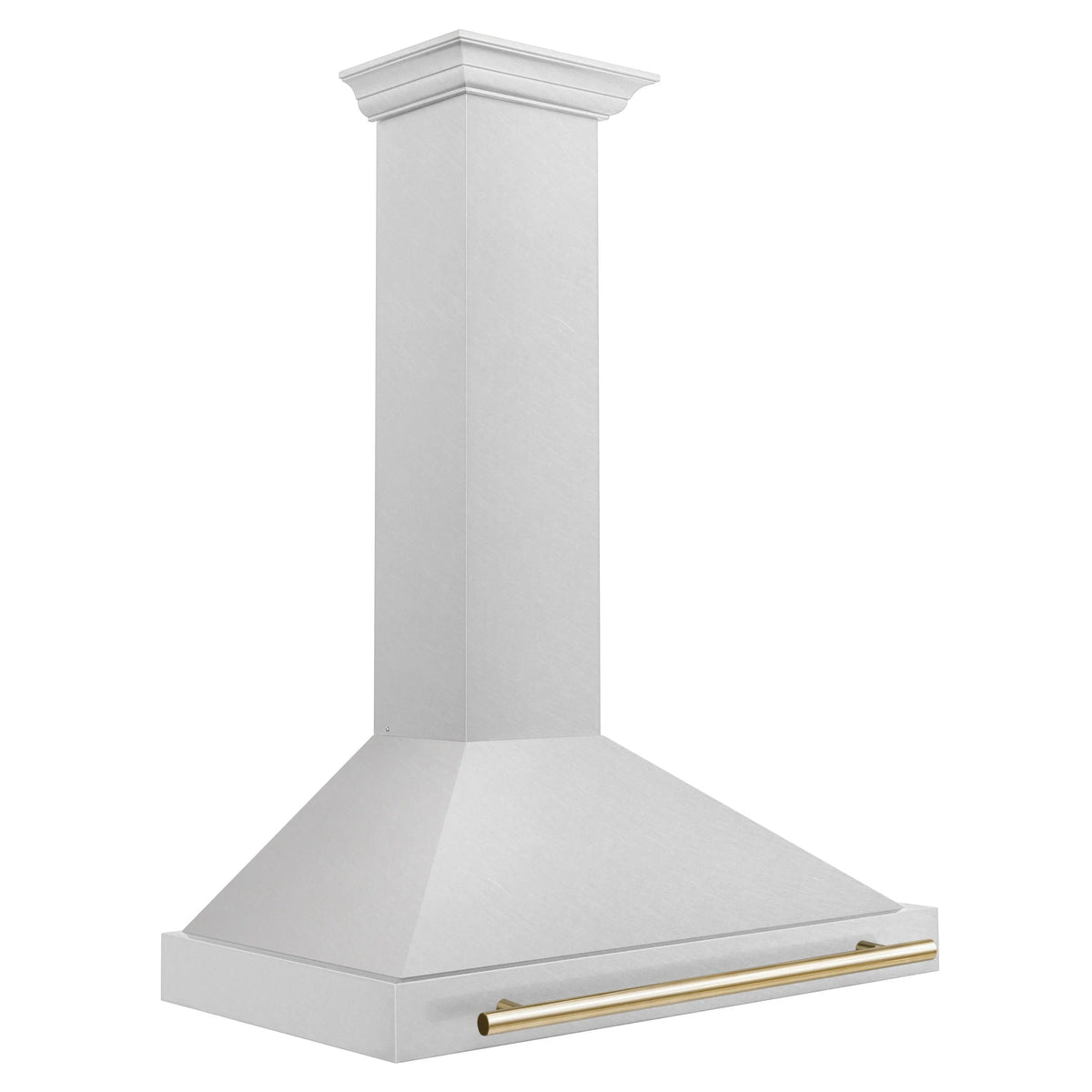 ZLINE 36 ZLINE Autograph Edition DuraSnow Stainless Steel Range Hood with DuraSnow and Gold Handle (KB4SNZ-36-G)