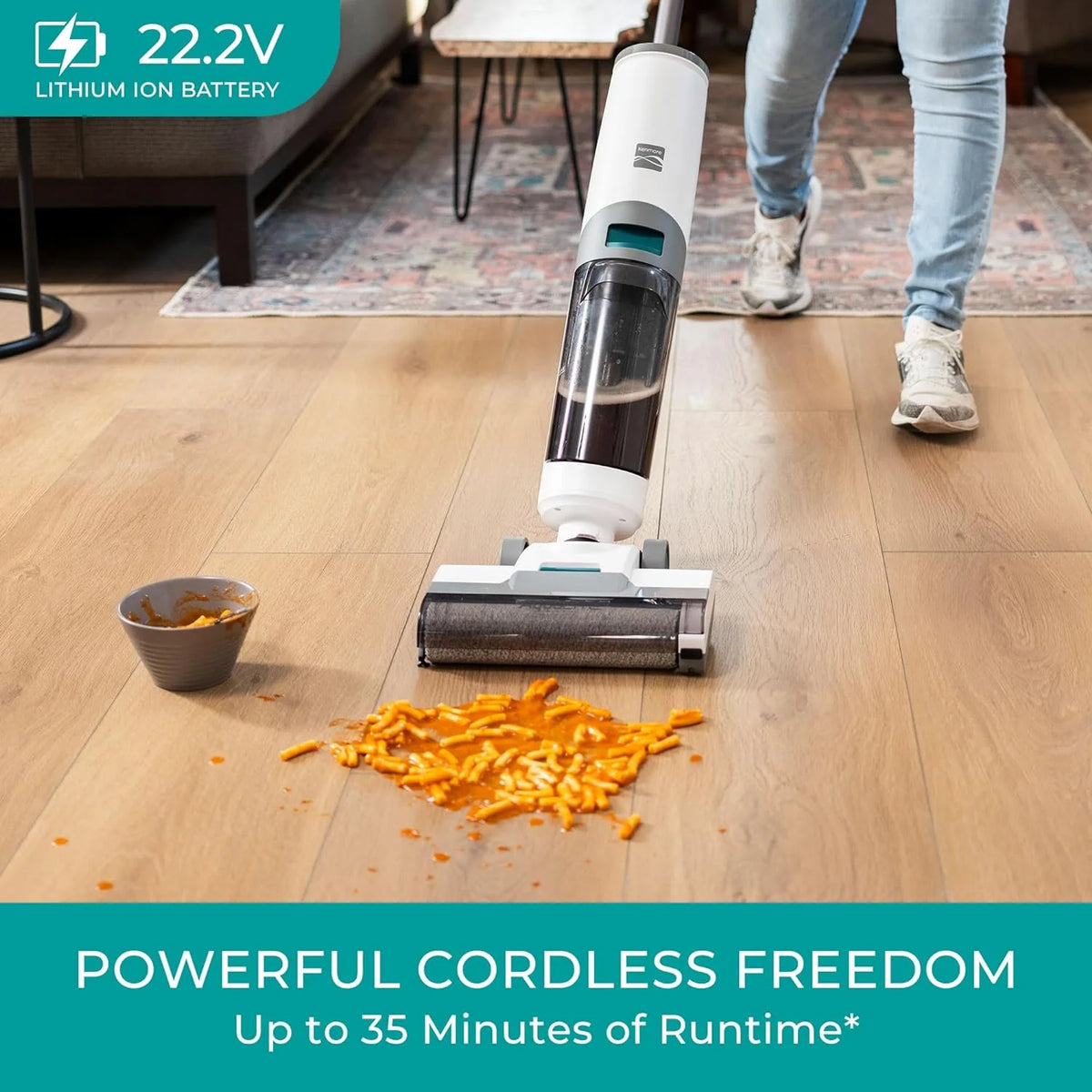 Kenmore 22.2V Cordless Vacuum Cleaner - LED Display