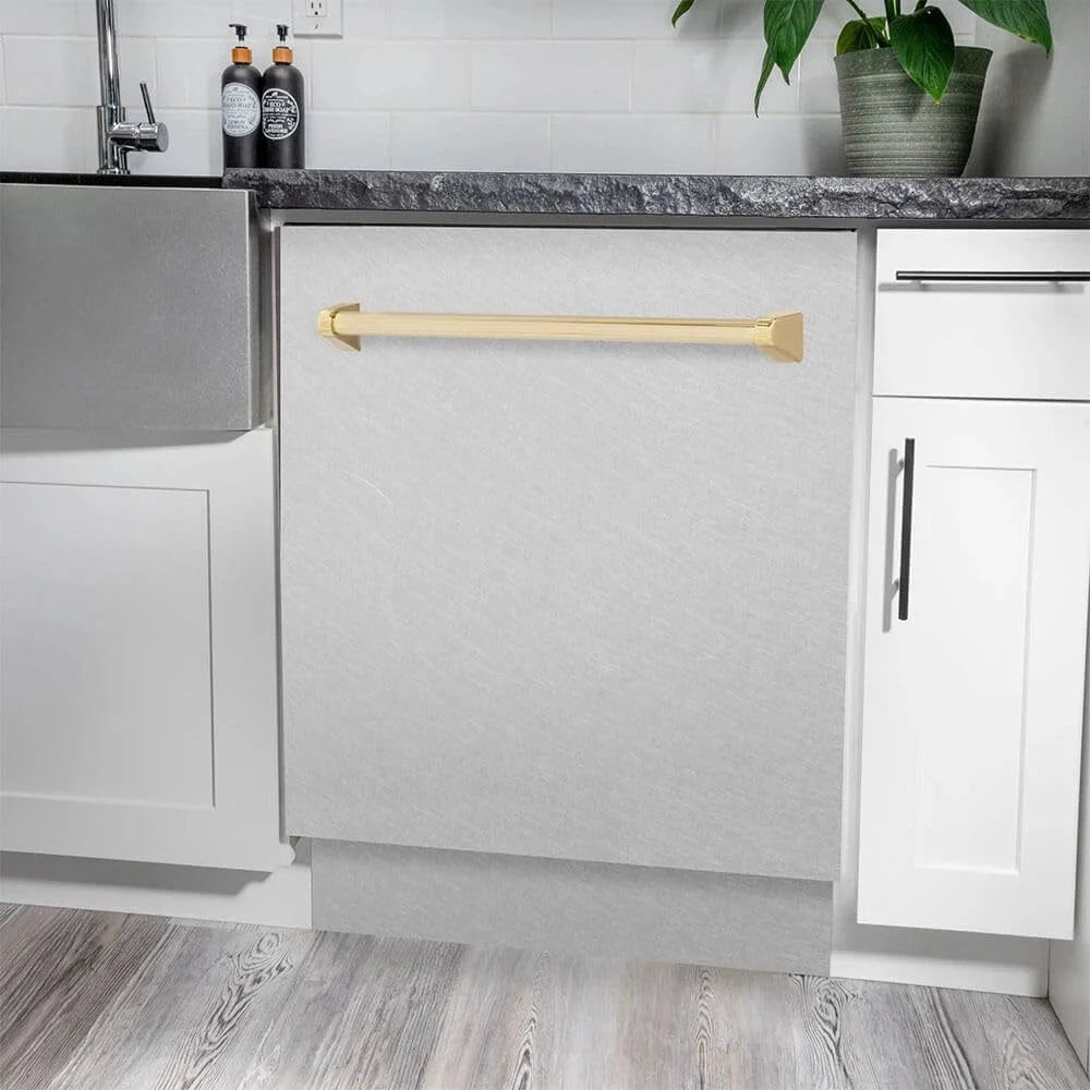 ZLINE DWMTZ30424CB 45 dBA Autograph Edition Top Control Built-In Dishwasher - Stainless/Champagne Bronze