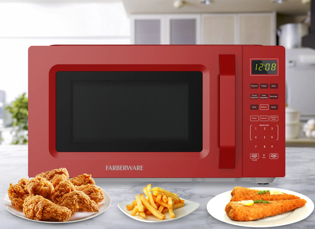 Farberware 1.1 Cu. Ft. 1000-Watt Compact Microwave Oven, Black