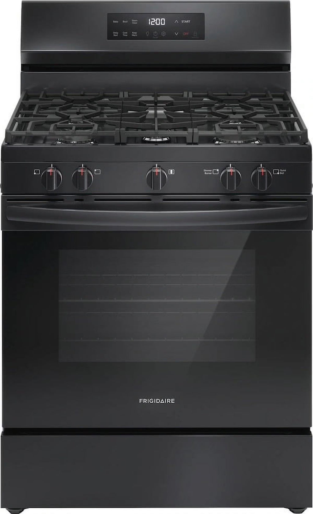 Frigidaire FCRG3062AS 30" Gas Range with Steam Clean, Stainless Steel