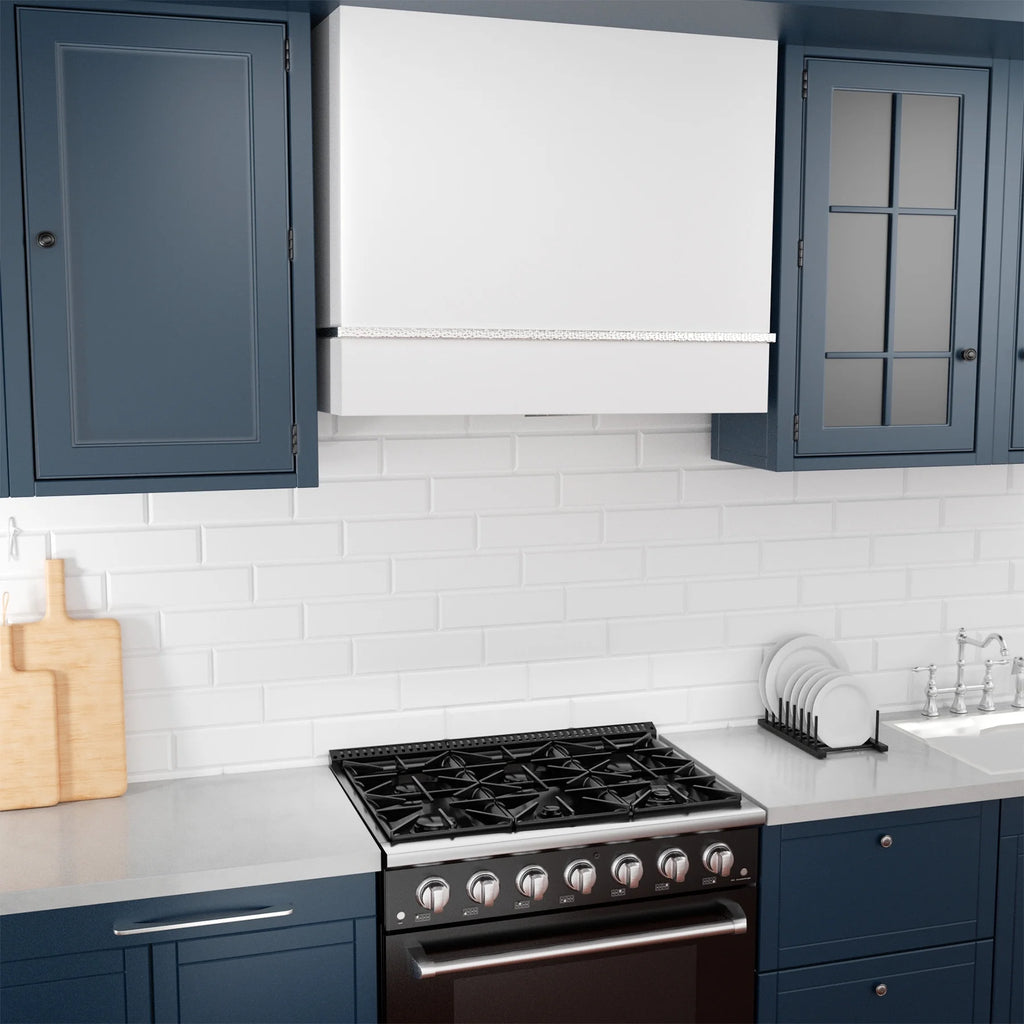 Akicon Range Hood 36 Inch, Ultra Quite Stainless Steel Kitchen Hood, Wall Mount Square Vent Hood with LED Light and Dishwasher-Safe Filters, Hood Vents for Kitchen, 3 Speeds, 600 CFM (AK-HS36HB-SWG)