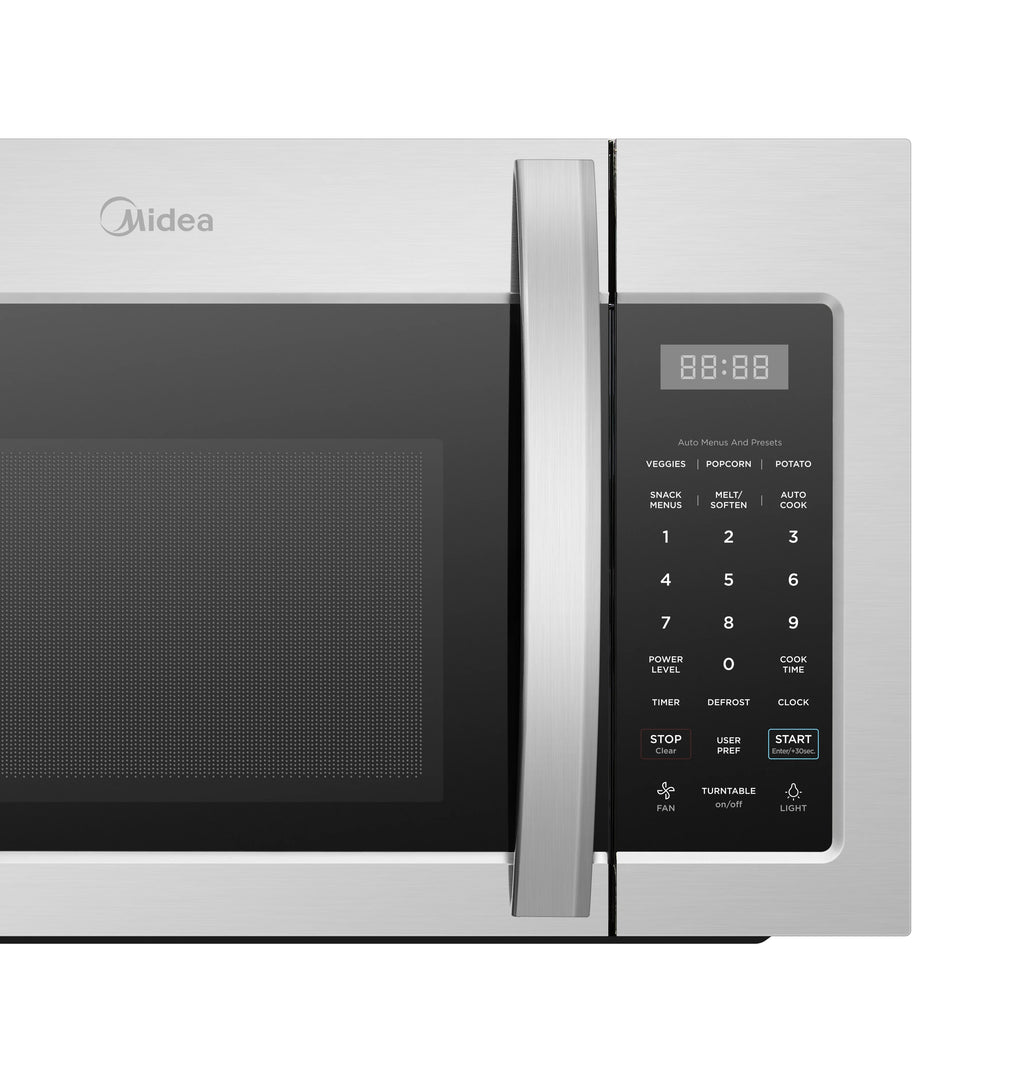 Midea Over The Range Microwave Oven with Sensor Cooking, 1.7?Cu. ?Ft., Stainless Steel, MMO17S3AST