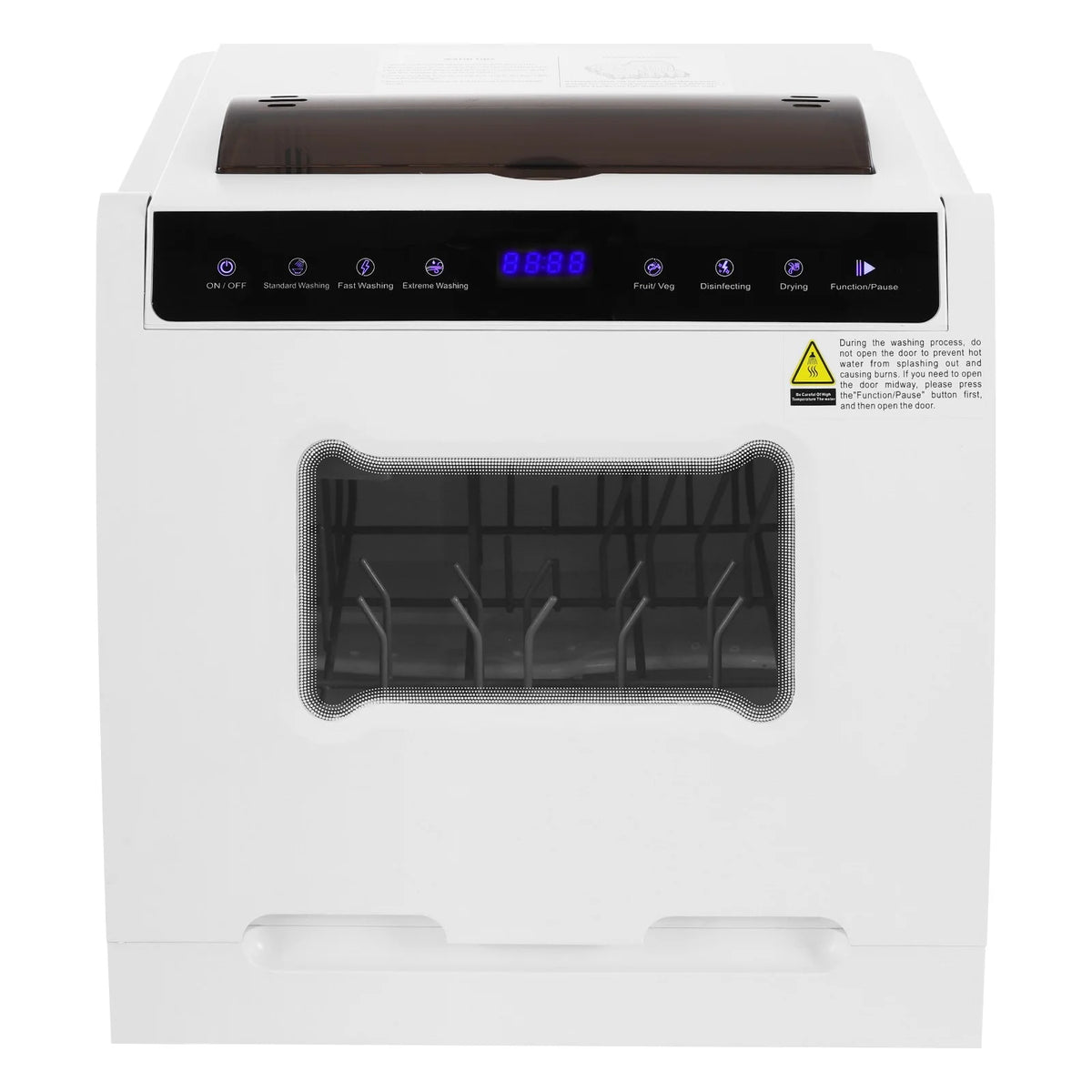 User-Friendly Dishwasher, Touchscreen Control with Visual Window, Top-Load Design with Sunken Handle, Easy for Elderly Users