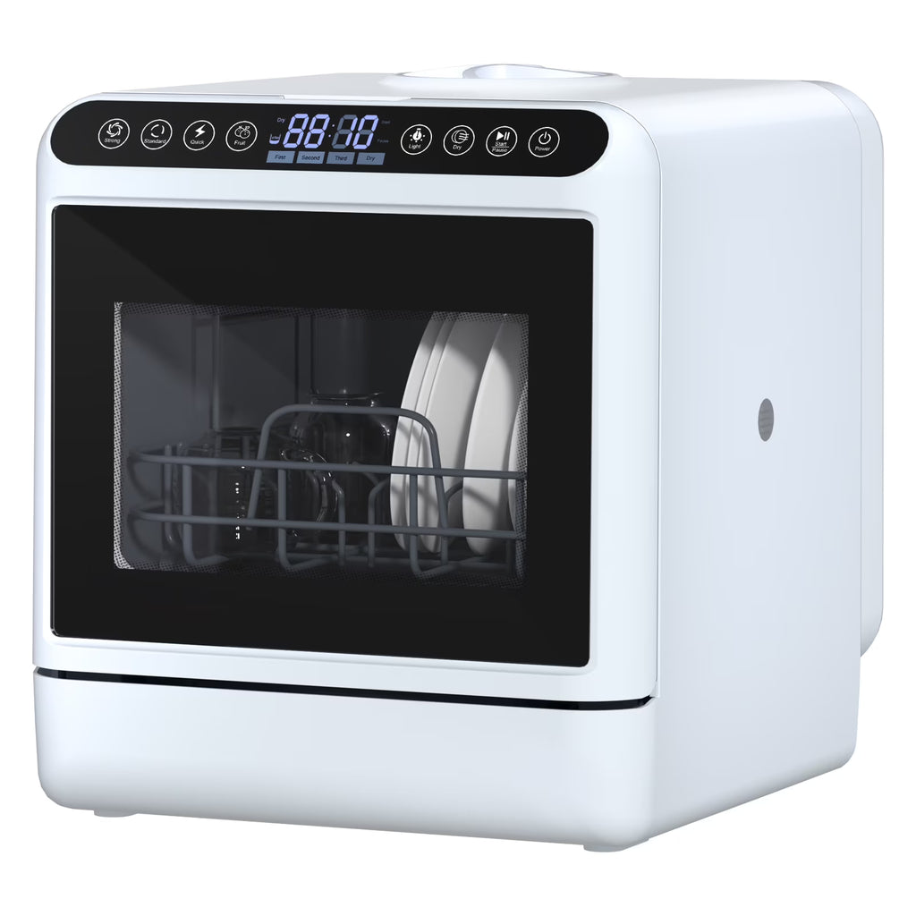 Leadrop Portable Countertop Dishwasher, 2-Tier Rack Mini Dishwasher with 5L Water Tank Multifunctional Dish washer with 5 Place Settings, 3-Spray Arm and Air-Dry Function