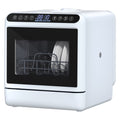 Leadrop Portable Countertop Dishwasher, 2-Tier Rack Mini Dishwasher with 5L Water Tank Multifunctional Dish washer with 5 Place Settings, 3-Spray Arm and Air-Dry Function