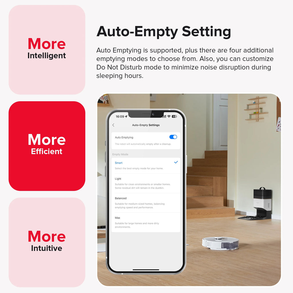 Roborock Q8 Max+ Robot Vacuum and Mop with Self-Emptying, Obstacle Avoidance, LiDAR Navigation, 5500Pa Suction Power, and App Control