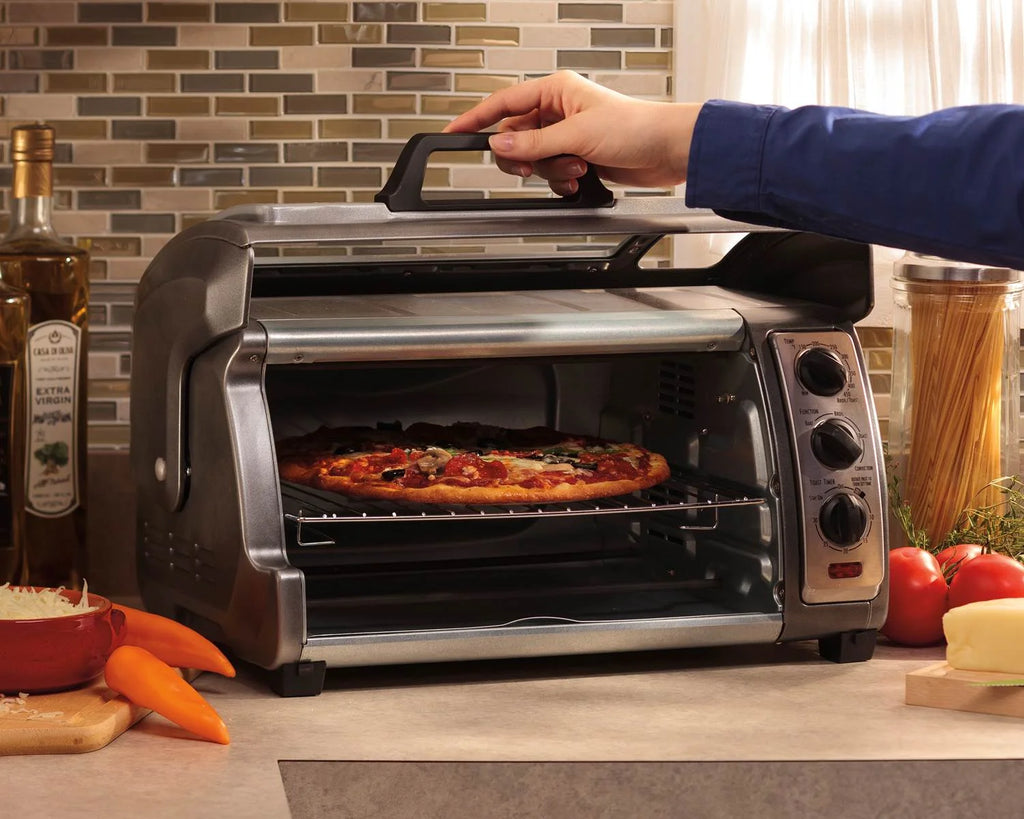 Hamilton Beach Easy Reach 1500 W 6-Slice Black Toaster Oven