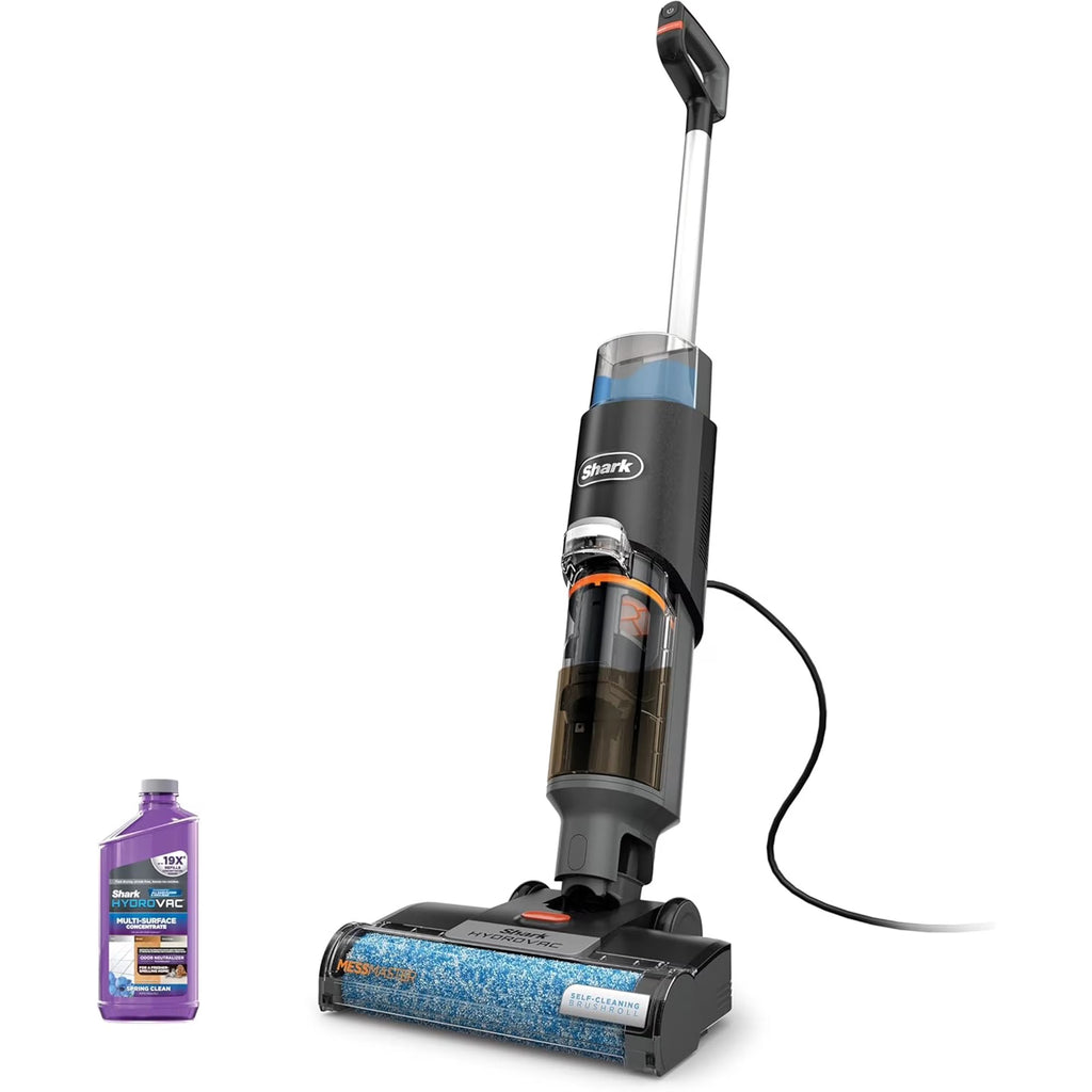 Shark HydroVac MessMaster Wet Dry Corded Vacuum Cleaner, 3-in-1 Multi-Surface Vacuum Mop & Self-Cleaning System, Lightweight, Powerful Suction, for Hard Floors & Area Rugs, WD160