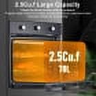 Seetaras Single Wall Oven 24" Built-In Electric Ovens with Mechanical Knobs Control, Double-Layered Glass Door,70L, 3000W, 8 Baking Modes, with Air Frying Function, 3D Surround Heating