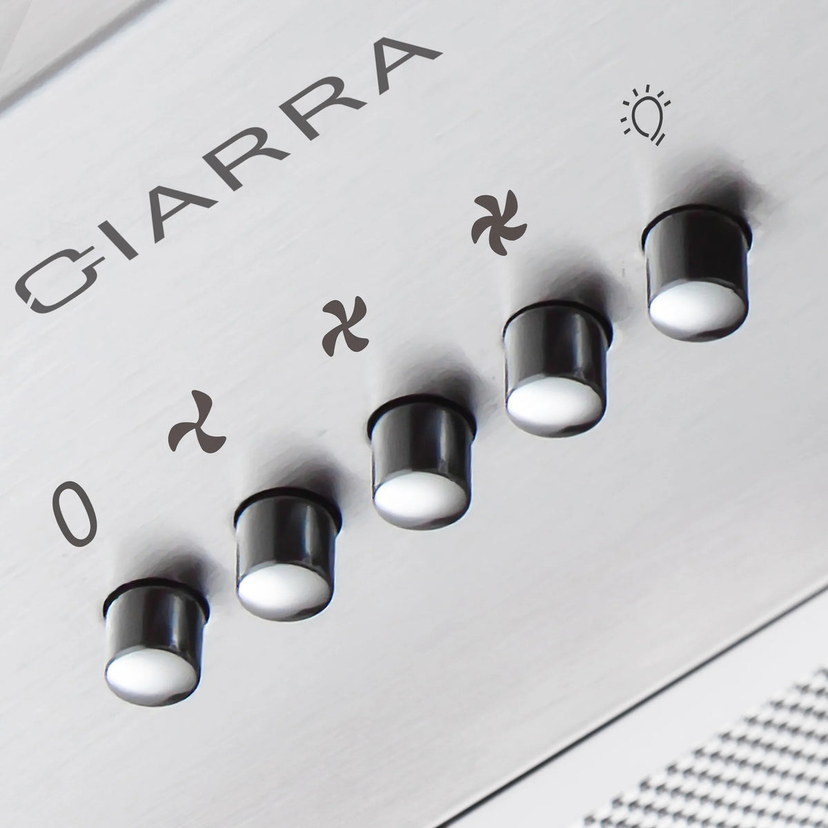 CIARRA Insert Range Hood 20 inch 450 CFM with Push Button Control Stainless Steel CAS913E52