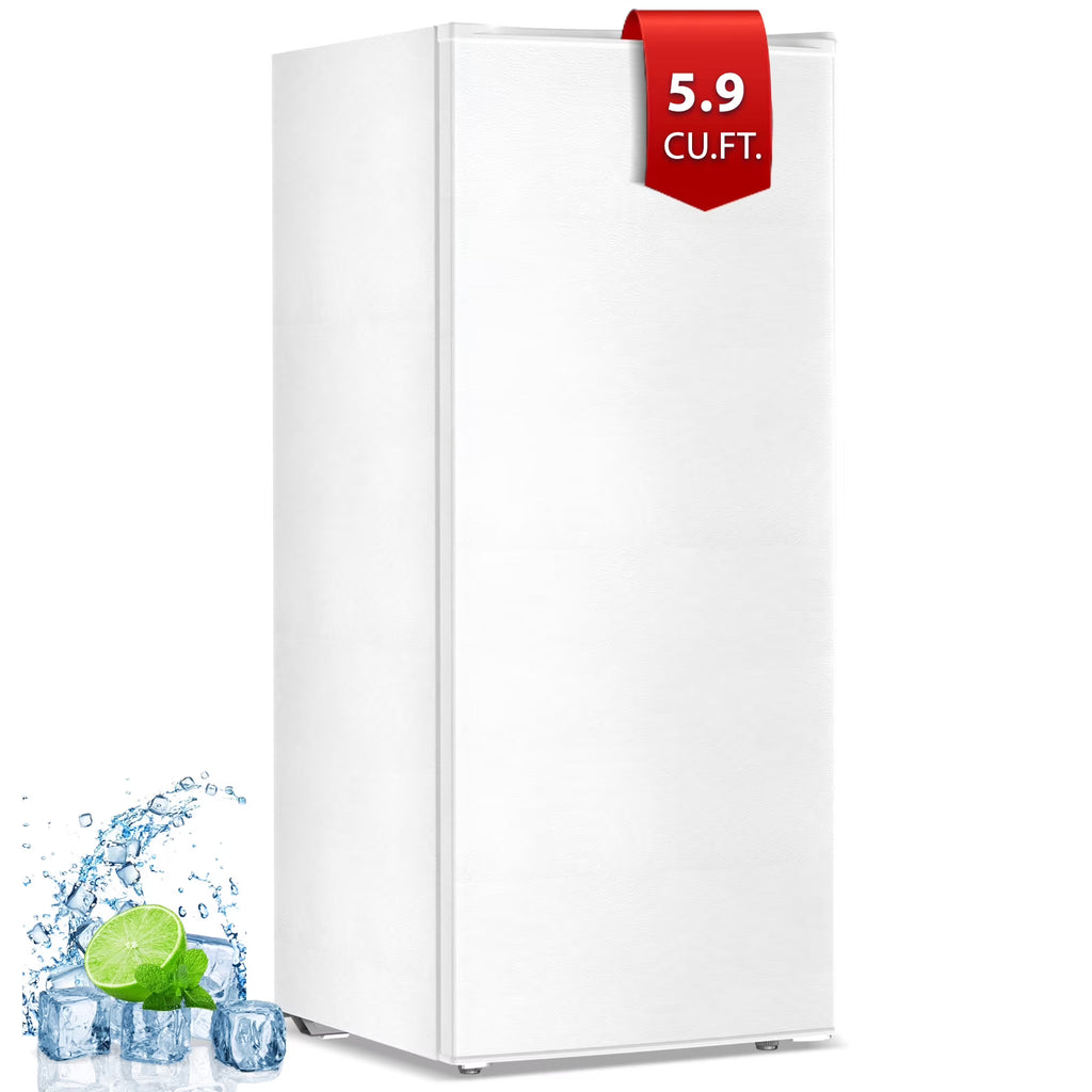 KNDKO 5.9 Cu.ft Upright Freezer, Mini Stand up Freezer with Adjustable Thermostat for Home/Office/Dorms/Apartment