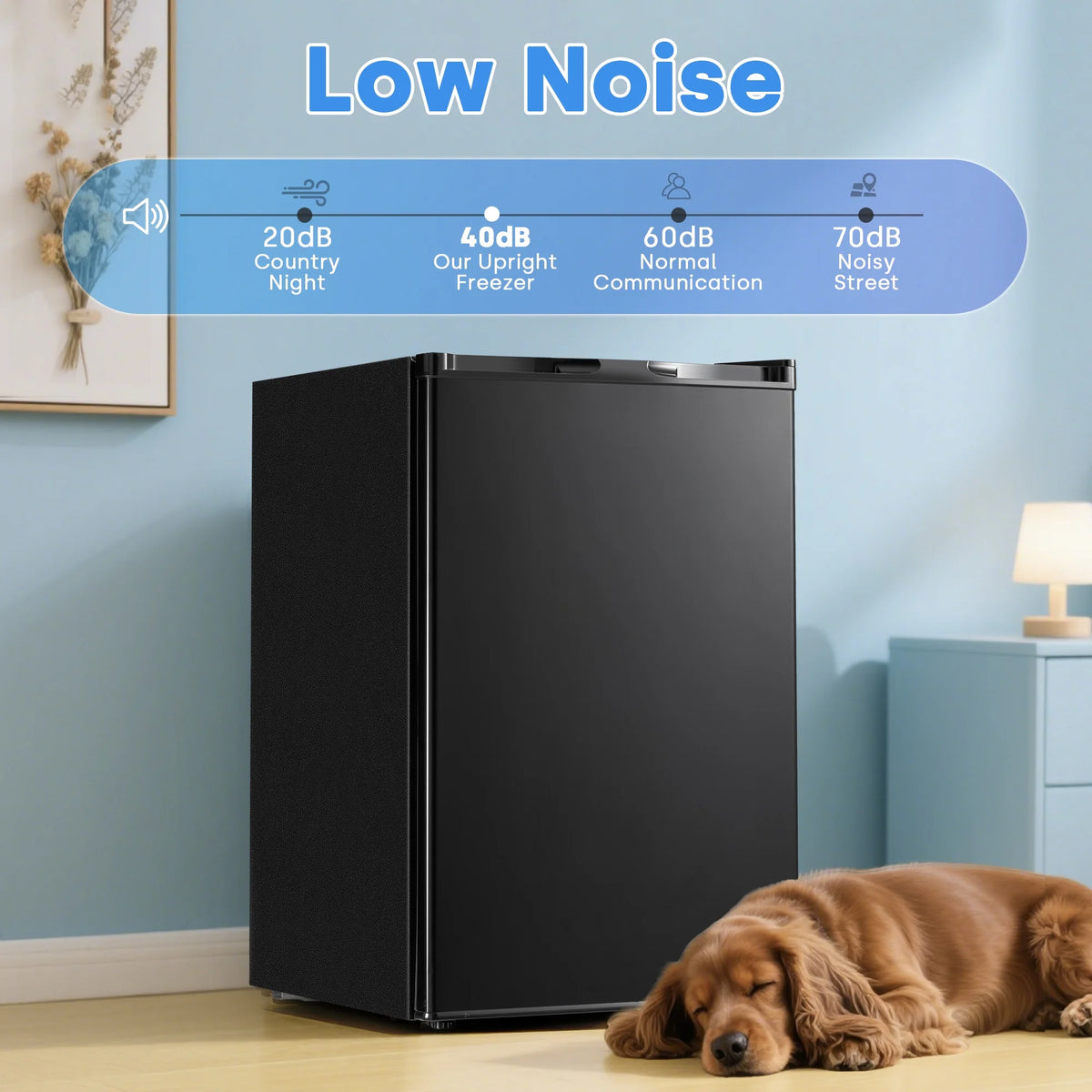 Dimedeal 1.8 Cu.ft Compact Chest Freezer with 7-Level Temperature Control
