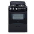 Avanti 24 Inch 2.6 cu ft Double Oven Electric Range in Black