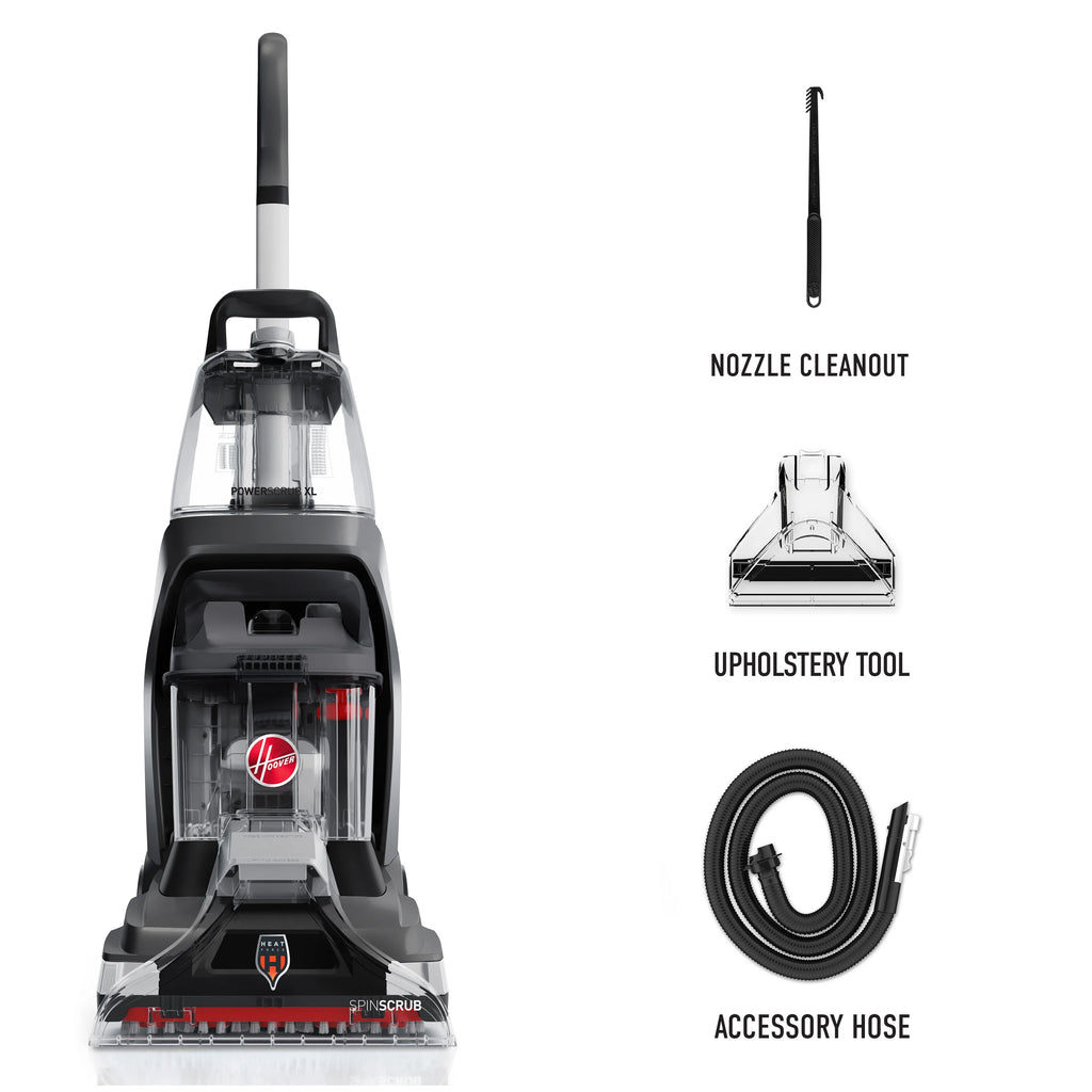 Hoover PowerScrub XL, Upright Carpet Cleaner Machine, Shampooer for Carpet, Rugs, & Upholstery, Fast Dry, Upholstery Tool Attachment,  FH68010
