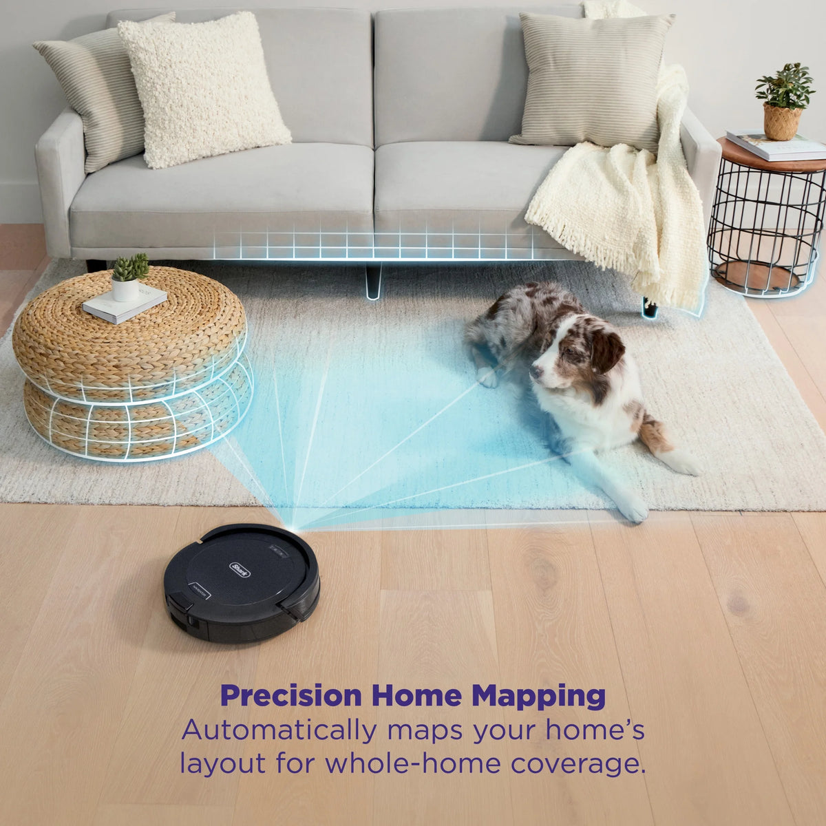 Shark Navigator Robot Vacuum and Self-Empty Base with Bagless, 45-Day Capacity Self-Empty Base and SmartPath Navigation, Black, RV2100AE