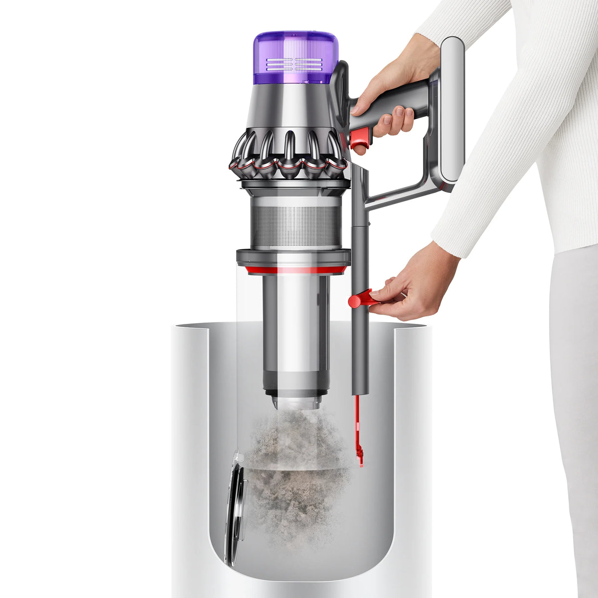 Restored Premium Dyson Outsize Extra Cordless Vacuum Cleaner | Nickel/Iron (Refurbished)