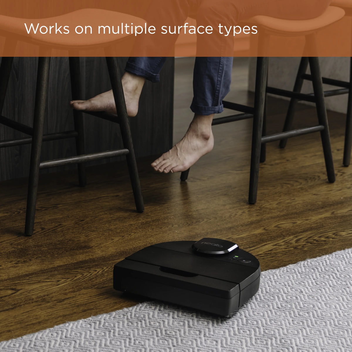 Open Box Neato D9 Intelligent Robot Vacuum Wi-Fi Connected with LIDAR Navigation in Black