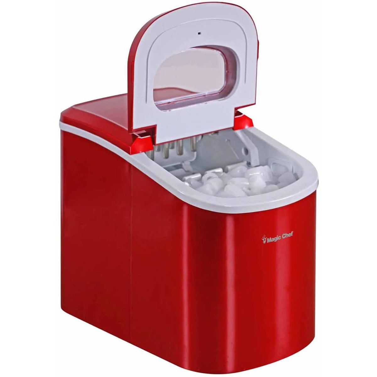 Magic Chef 27 lb. Capacity Portable Countertop Ice Maker, Black (Bullet Ice)